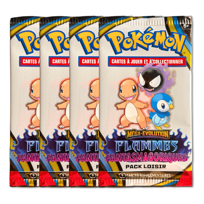 TEMU Lot 4 Boosters de Cartes Pokémon - Pack Loisir 3 Cartes par Sachet - cartes neuves avec / brillantes
