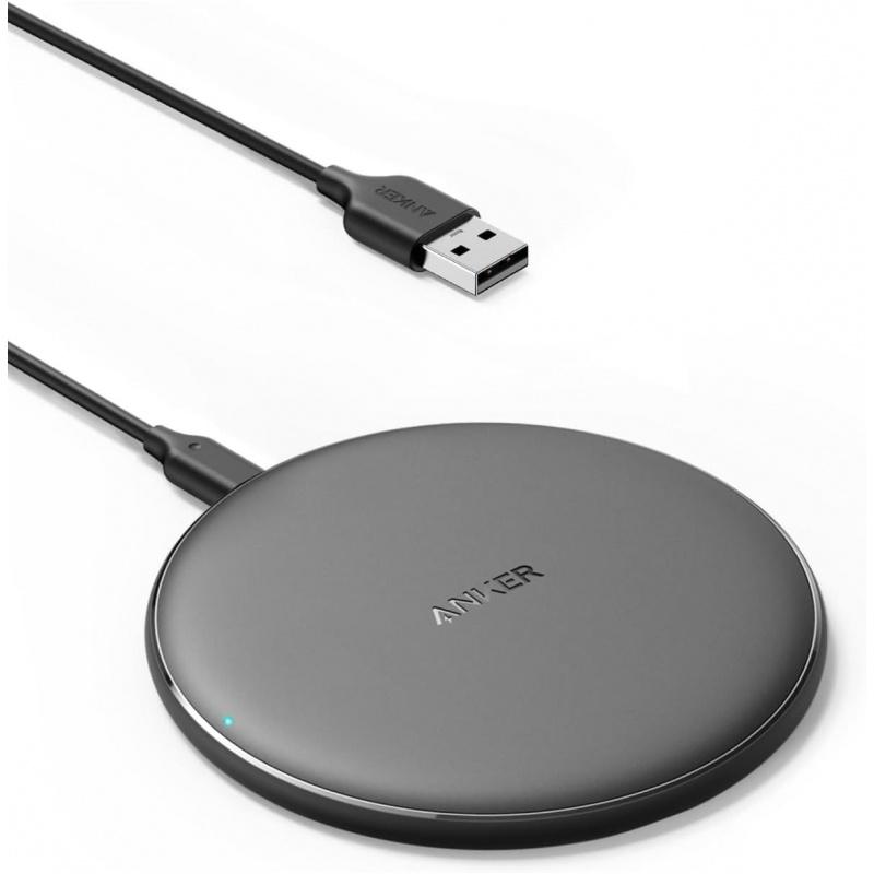 TEMU Anker Wireless Charger, Powerwave Pad Qi-certified 10w Max For Iphone17/16/16 Pro/ Pro/14/13/12/airpods Charging Station No Ac Adapter, Not