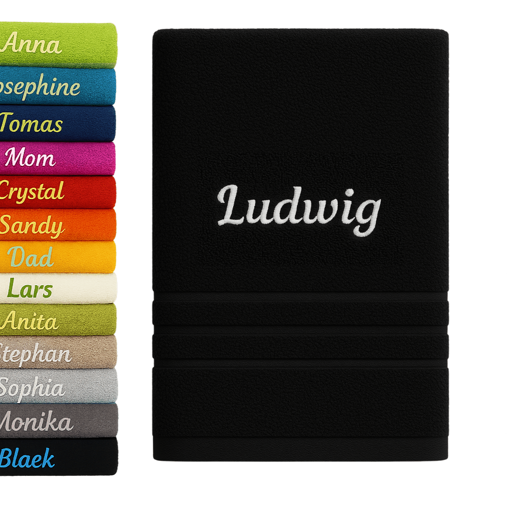 Personalized Bath Towel With Name - Beautifully Embroidered Name - Custom Towel 140 X 70 Cm Cotton Bath Towel