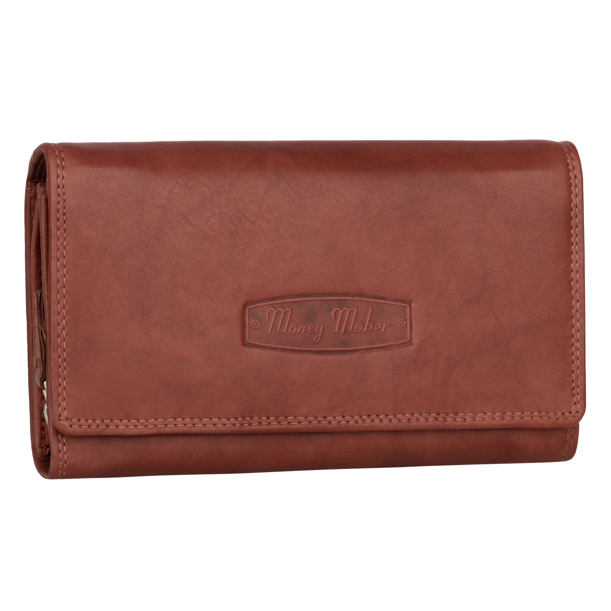 Women's Long Wallet Rfid Purse Genuine Leather With 4 Bill Compartments, Brown