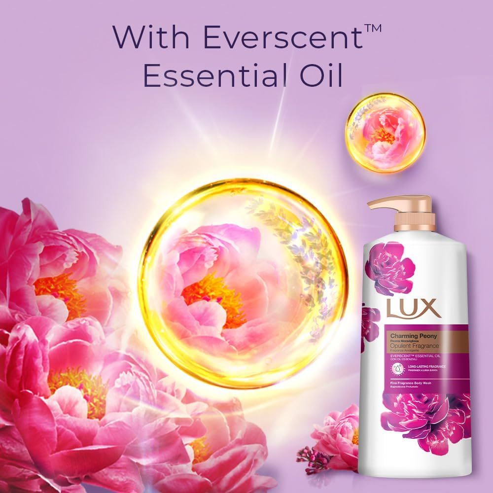 lux 4 body wash bundle 500ml each       peony velvet jasmine   shower gel long lasting fragrance   body wash set for women uk details 5