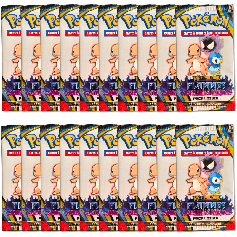 TEMU Lot 20 Boosters de Cartes Pokémon - Pack Loisir 3 Cartes par Sachet - Total 60 cartes neuves avec / brillantes