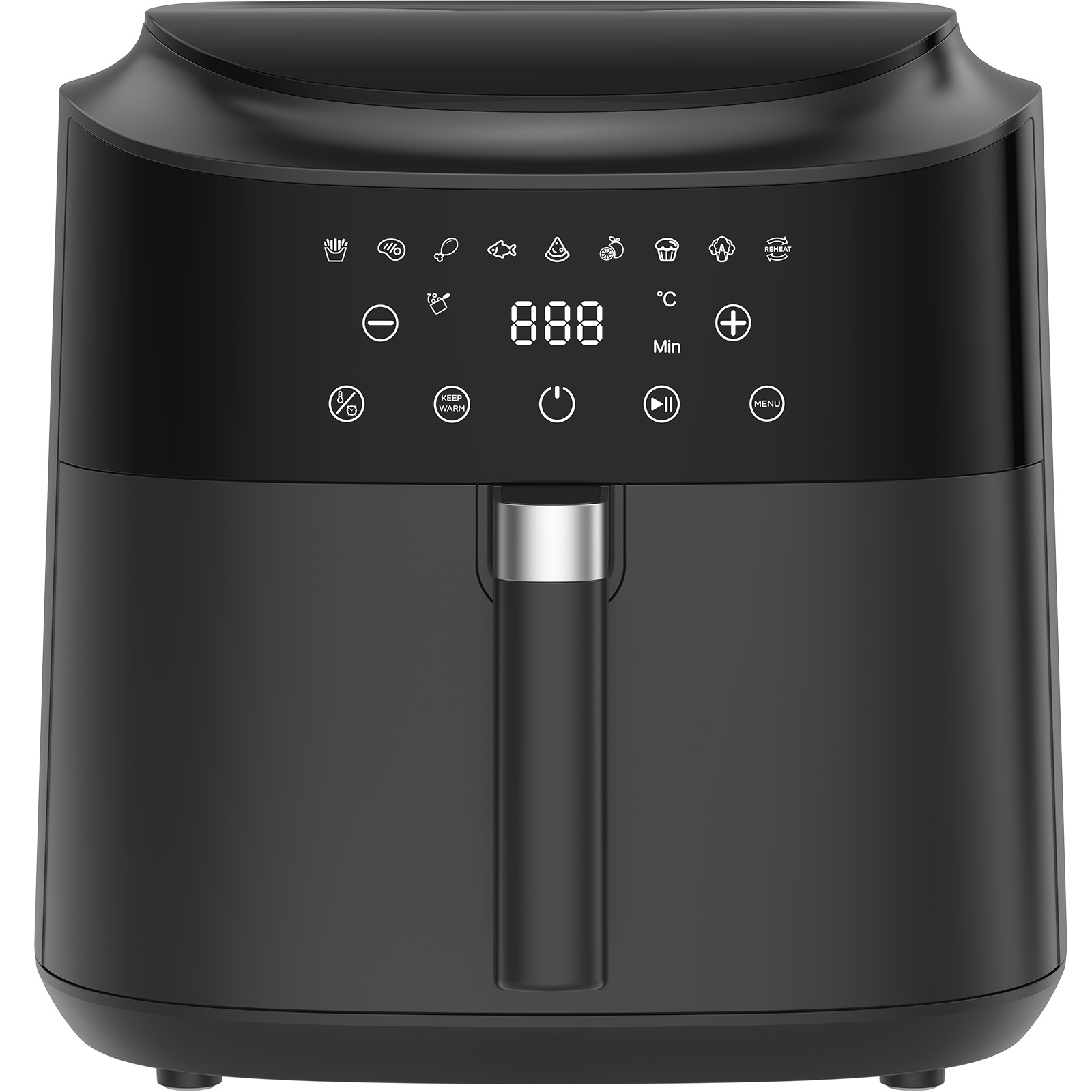 Image of Xxl 9l Hot Air Fryer – 2350w Air Fryer With 9 Programs, 360° Circulation, Led Touchscreen, Shake Reminder – Fast & Healthy
