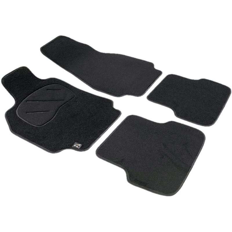 TEMU for - Juego Alfombras Premium para Renault Megane II (9/03-09), Negro
