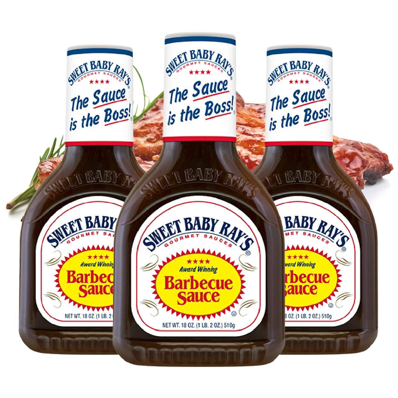 Image of Sweet Baby Ray's Bbq Sauce Original – 3-pack (3 × 425 Ml) | Original American Barbecue Sauce | Smoky-sweet Smoke Flavor | Classic From The Usa
