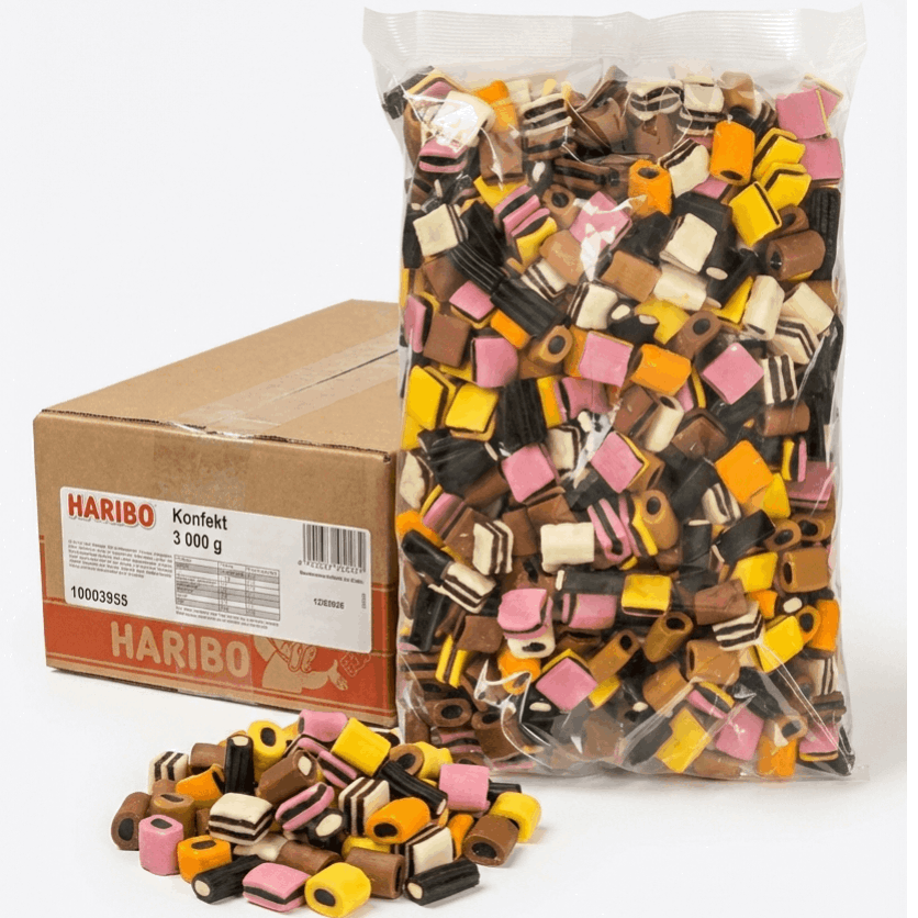     gummies with   colorful   classic layered candy in bulk pack 3 kg