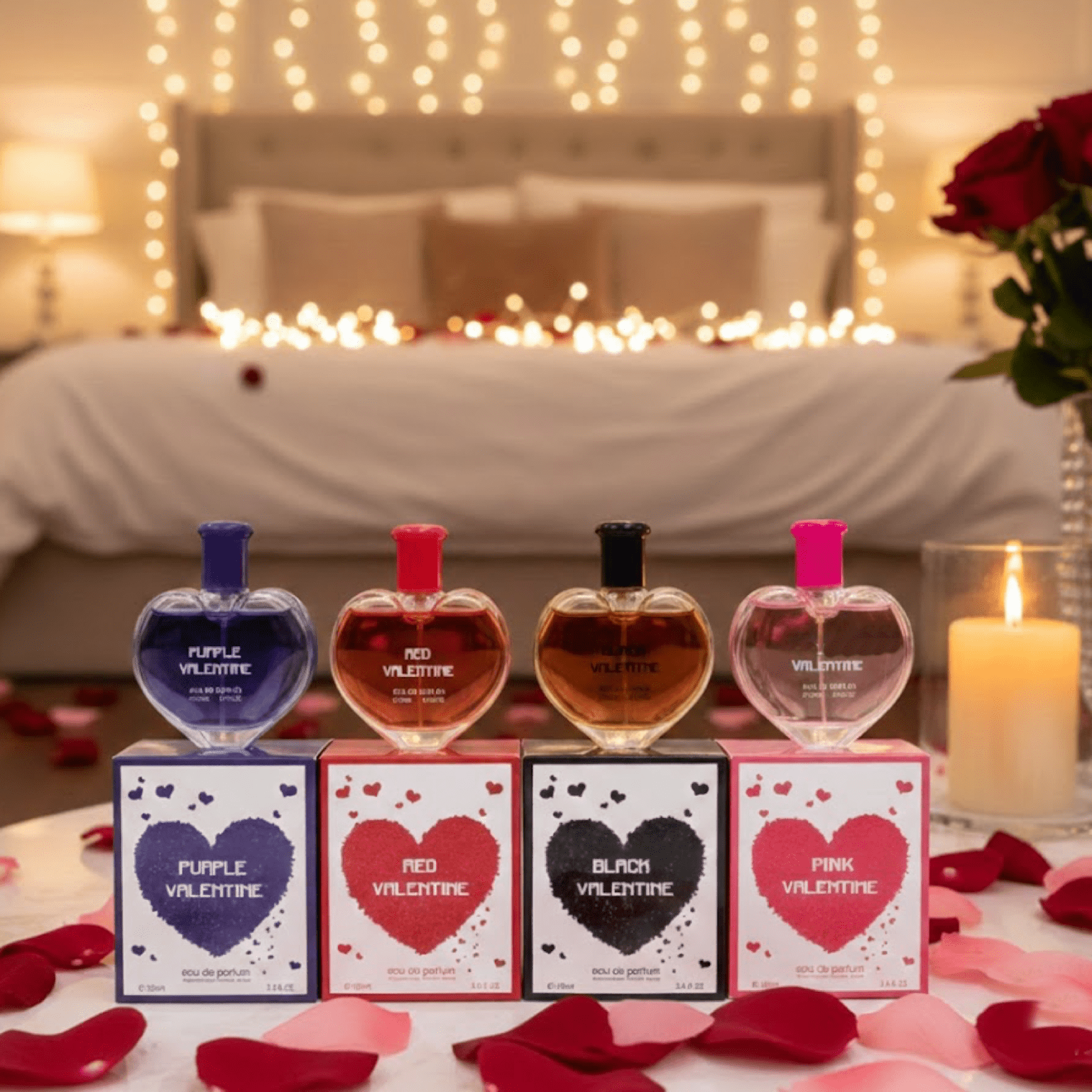 TEMU Beautiful, And High Quality Long Lasting Feminine Fragrance Perfect For Dates And Parties. Women's Perfumes Floral And Fruity Scents, 4x100ml.
