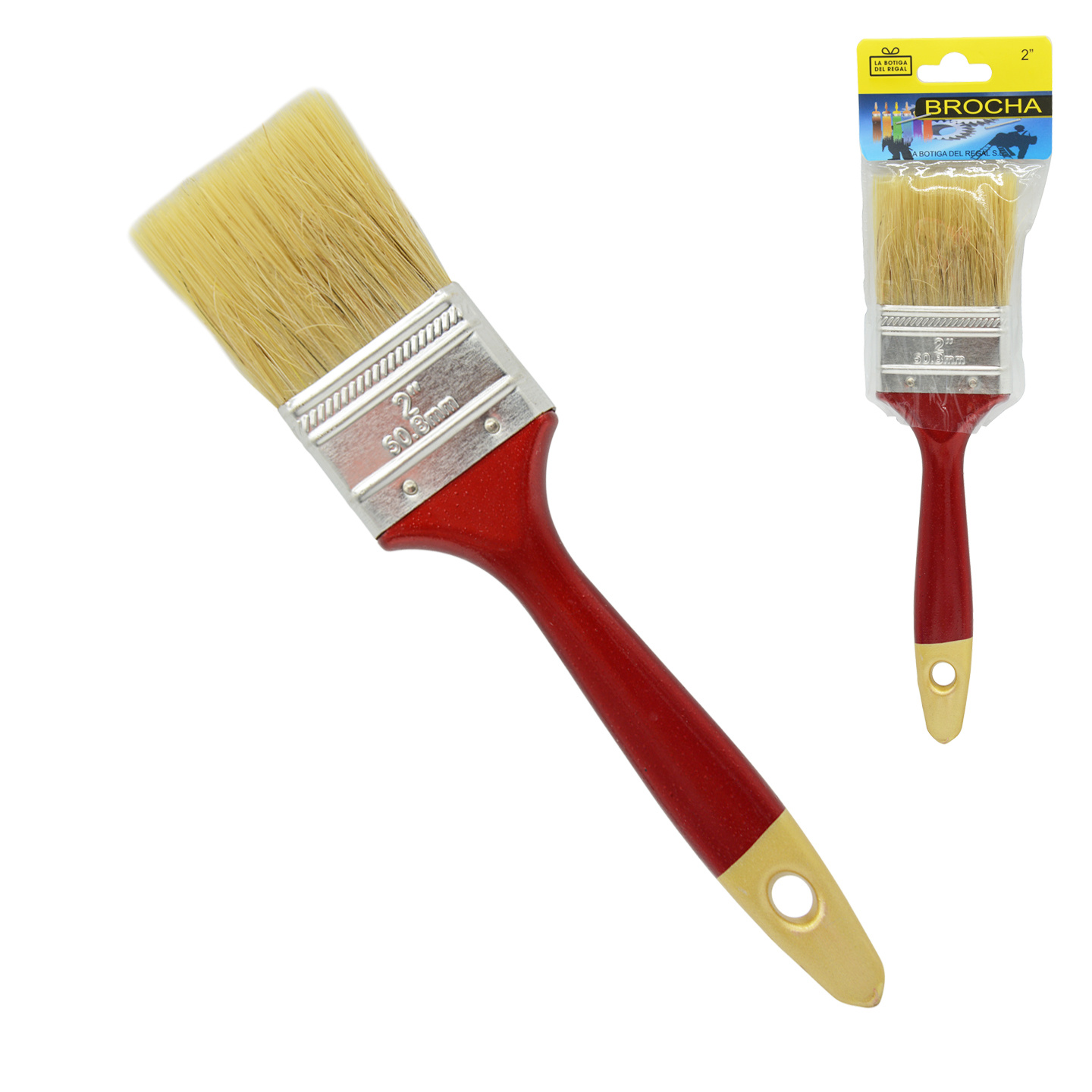 TEMU 6Pcs de pintura | Pinceles de pintura de múltiples especificaciones