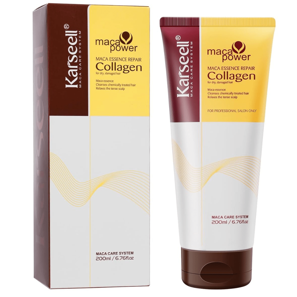 Kerzell Maca Collagen Hydrolyzed Argan Oil Coconut Avocado Shea Butter Deep Hydration Nutrition Anti Frizz Smoothness…: retailer-supplied image