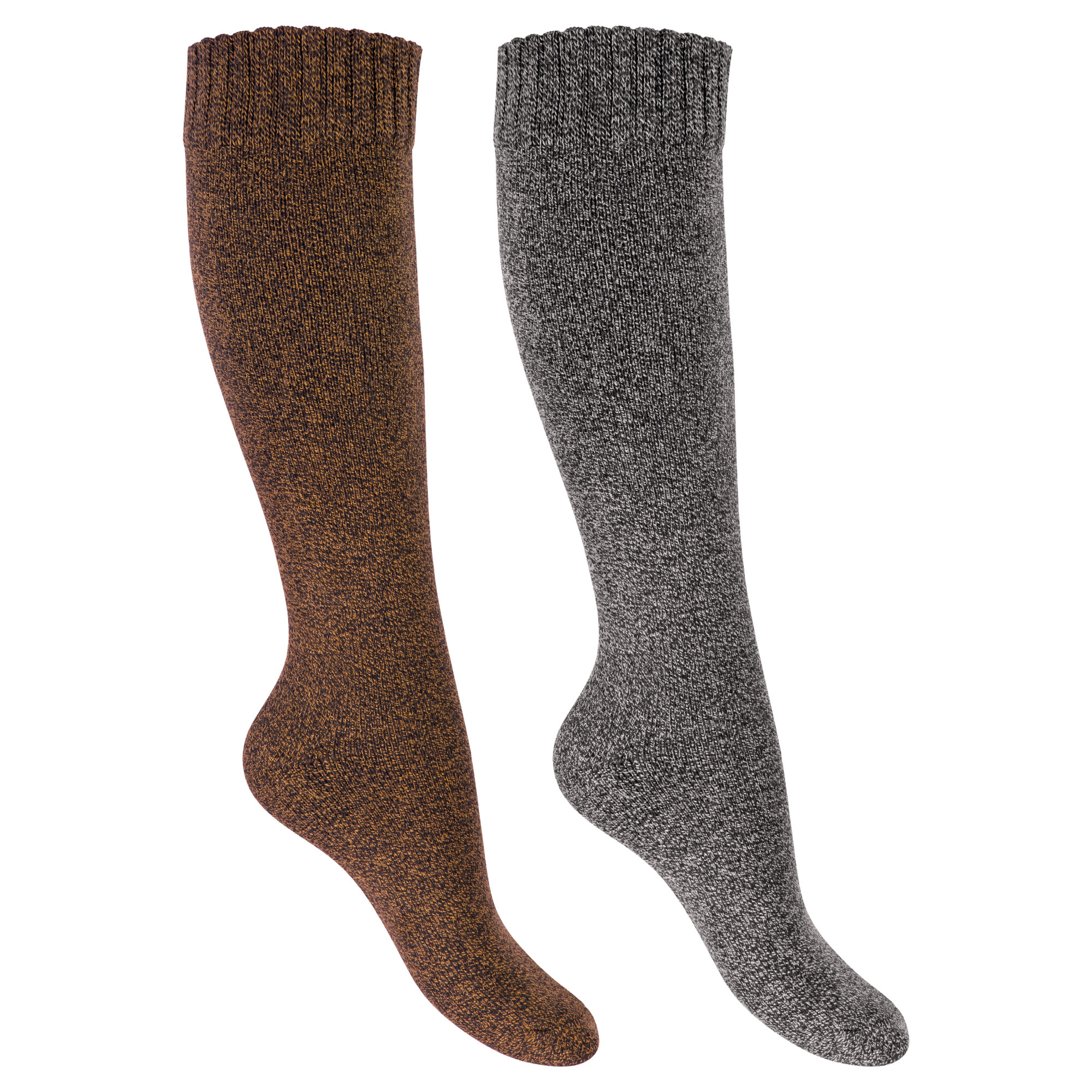 Ladies' Thermo Full Terry Knee-high Socks – 2/4 Pack, Soft & Warming