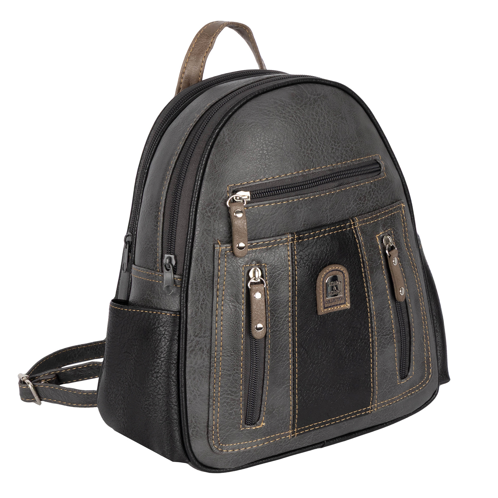 City Backpack Women's Backpack Daypack Liter Backpack Bagpack Grey-tan (wxhxd): . 25cm X 31cm X 13cm