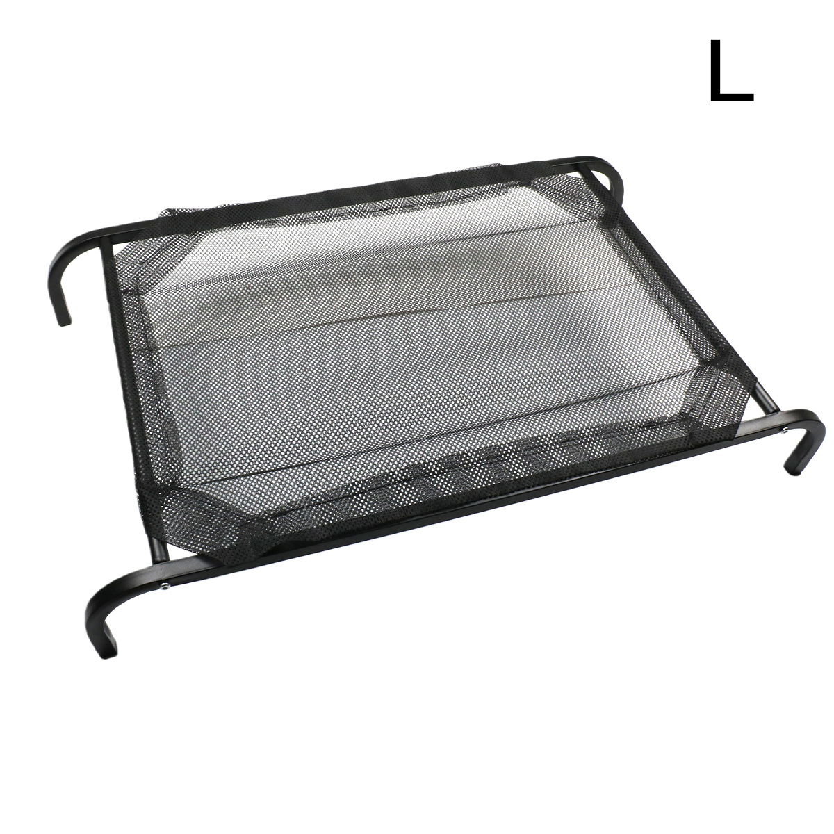 heavy duty elevated dog bed all weather powder coated   anti rust breathable mesh portable raised cot for indoor outdoor garden camping supports large breeds