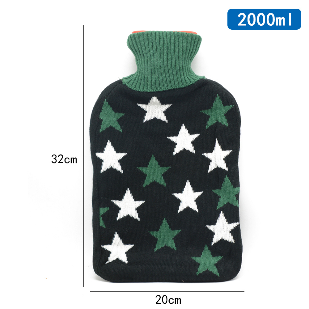 TEMU Bolsa de Agua Caliente 1750ml - Extra Gruesa - Duradero para Noches de Invierno - Dolor de Regla y Espalda - Ideal para Mujeres y Uso Familiar -