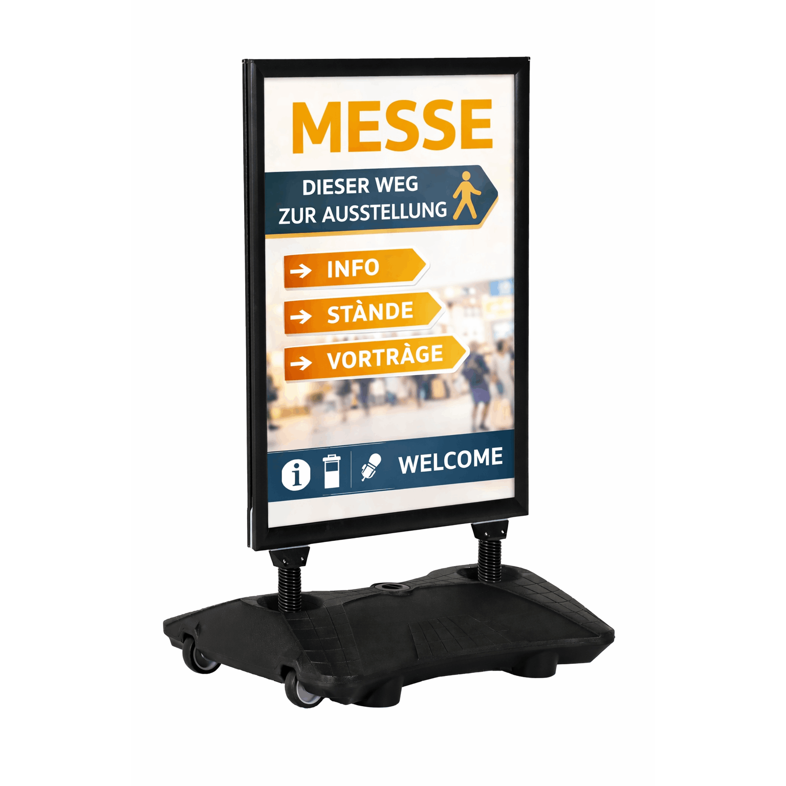 Poster Stands Windpro® Eco | Customer Stoppers / A1 Weatherproof Poster | Double-sided Usable Advertising Stand For 2 Posters