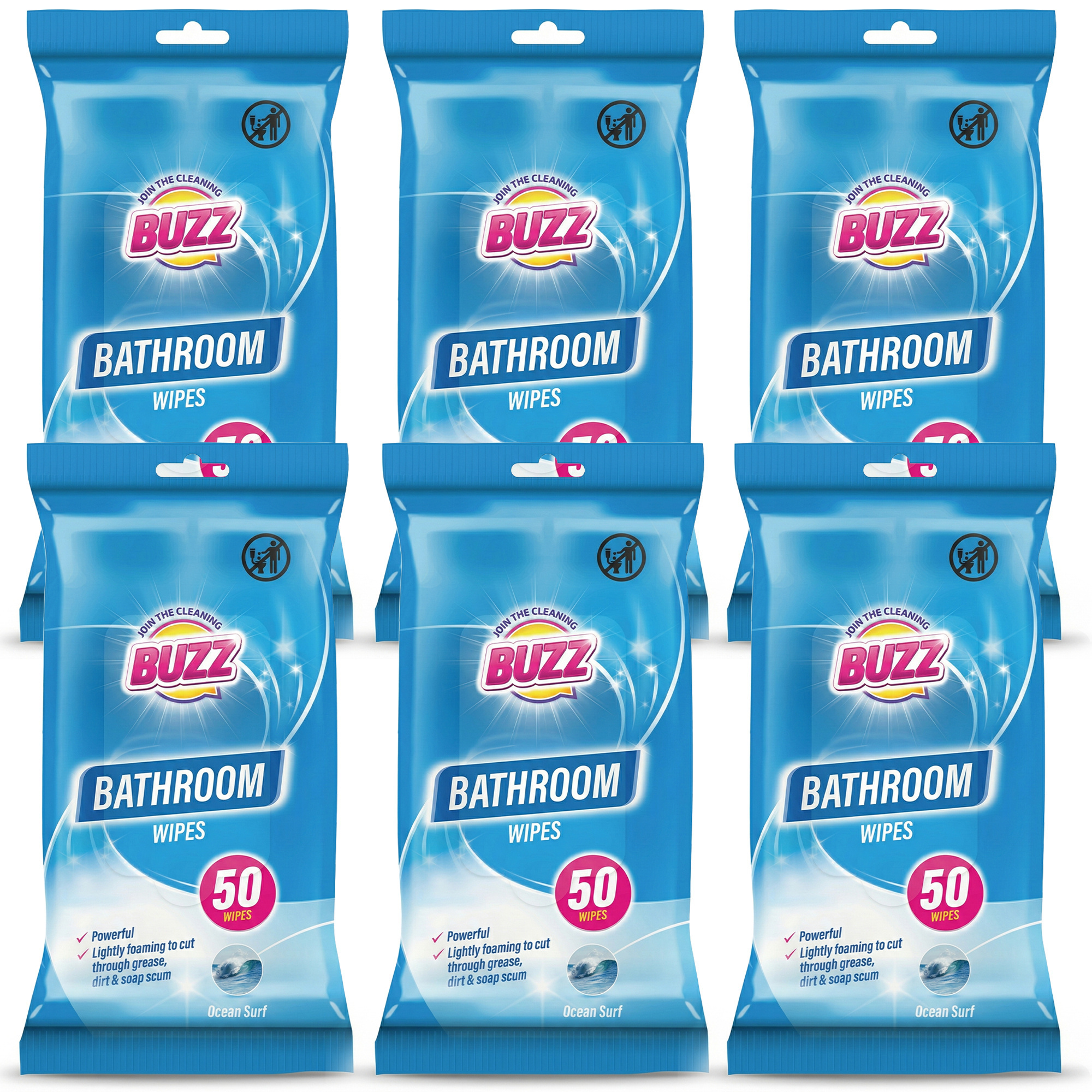 TEMU Bathroom Cleaning Wipes 300 Sheets | Extra Strong Surface Wipes | Lightly Foaming Bathroom Wipes | Scent For Household Cleaning