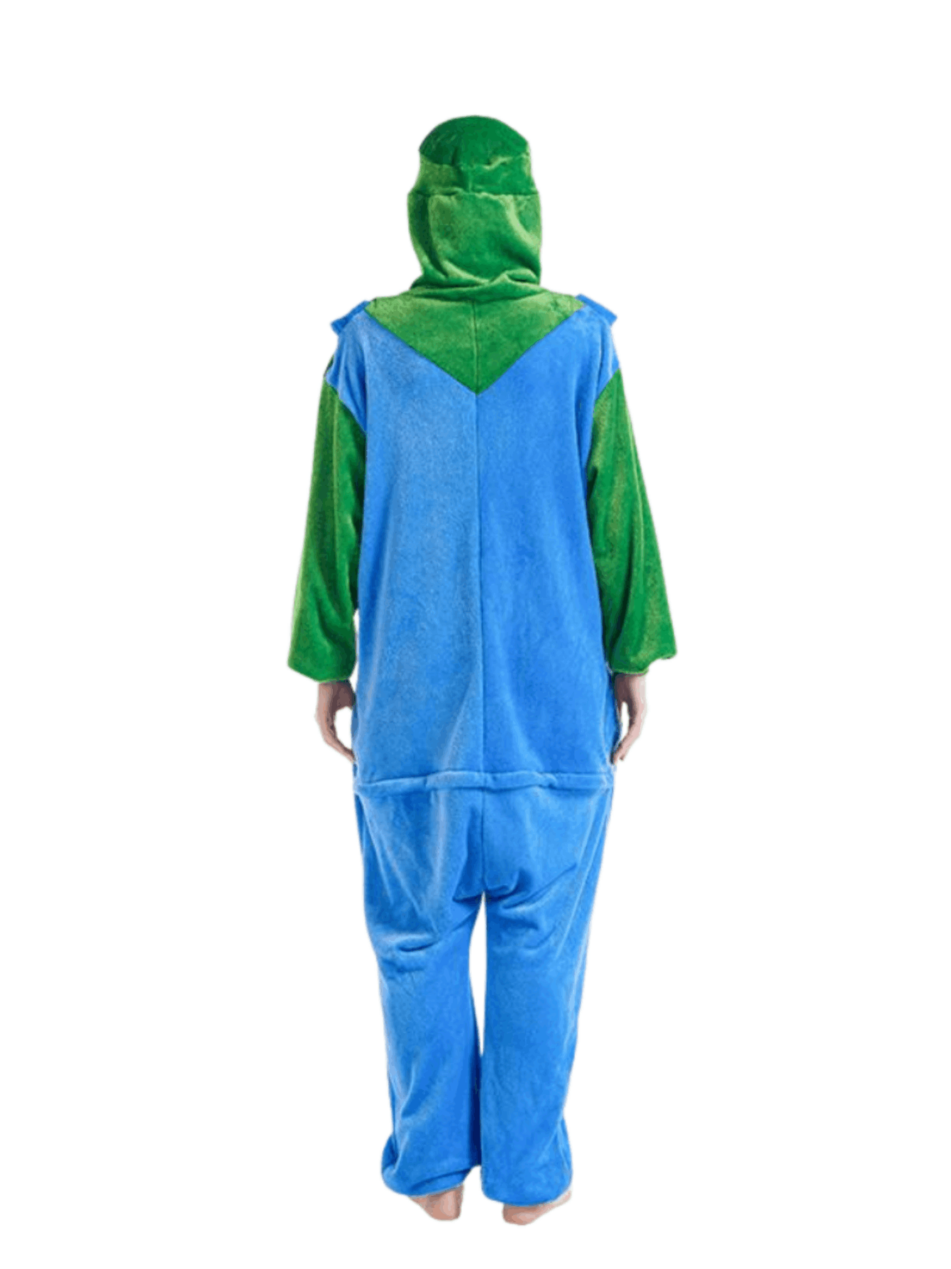 Plus Mario Luigi Kigurumi Kostuum met Capuchon en Zakken voor Nerd Hunters
