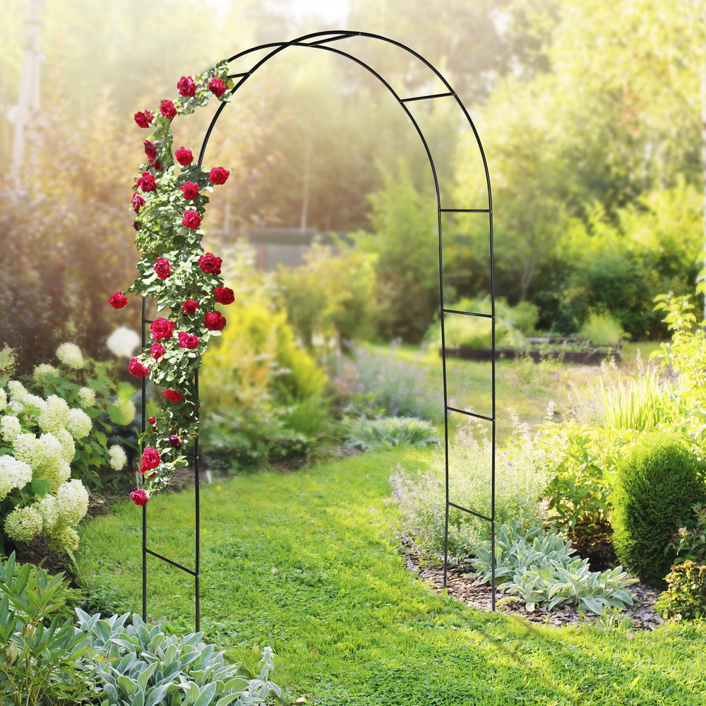 Image of Arch Trellis, Climbing Plant Support, Rose Trellis, Climbing Grid, Support Frame For Climbing Plants Like Ivy, Plant Stake Suitable For Bedding And Potted Plants, Garden Decoration, 2.5kg