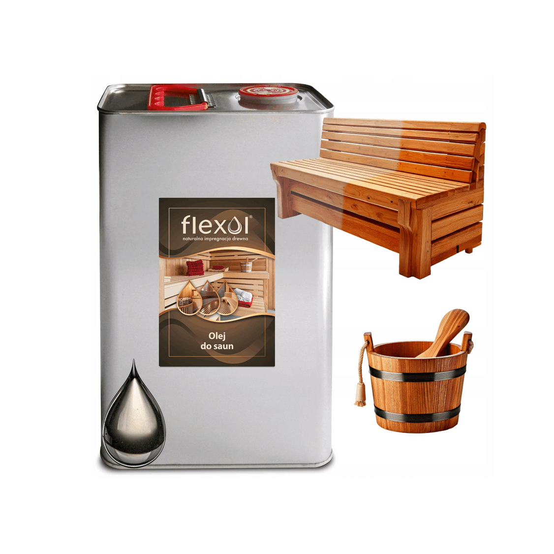Image of Sauna Oil 5l – Oil For Maintaining And Protecting Wood In Saunas, Impregnating Benches, Walls, And Wooden Elements, Providing Protection Against Moisture And High Temperatures, Sauna Oil