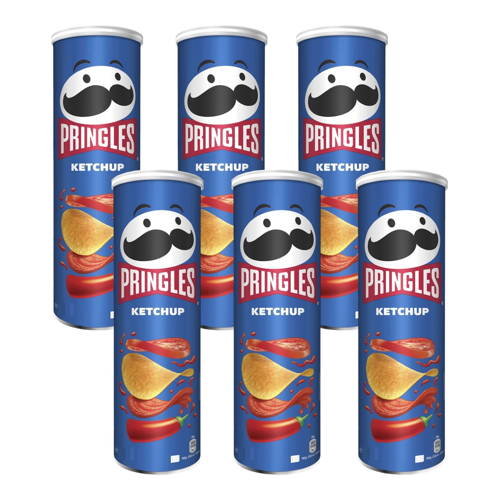 Pringles Ketchup Stapelchips 165 Dose (6er Pack)