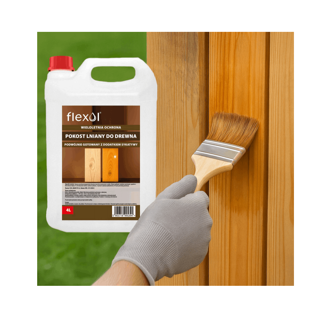 E-shop Holzschutzmittel 4L - Schnelltrocknendes Öl zur Holzimpregnierung und -schutz, Tiefenwirkung, Oberflächenschutz für interne und externe