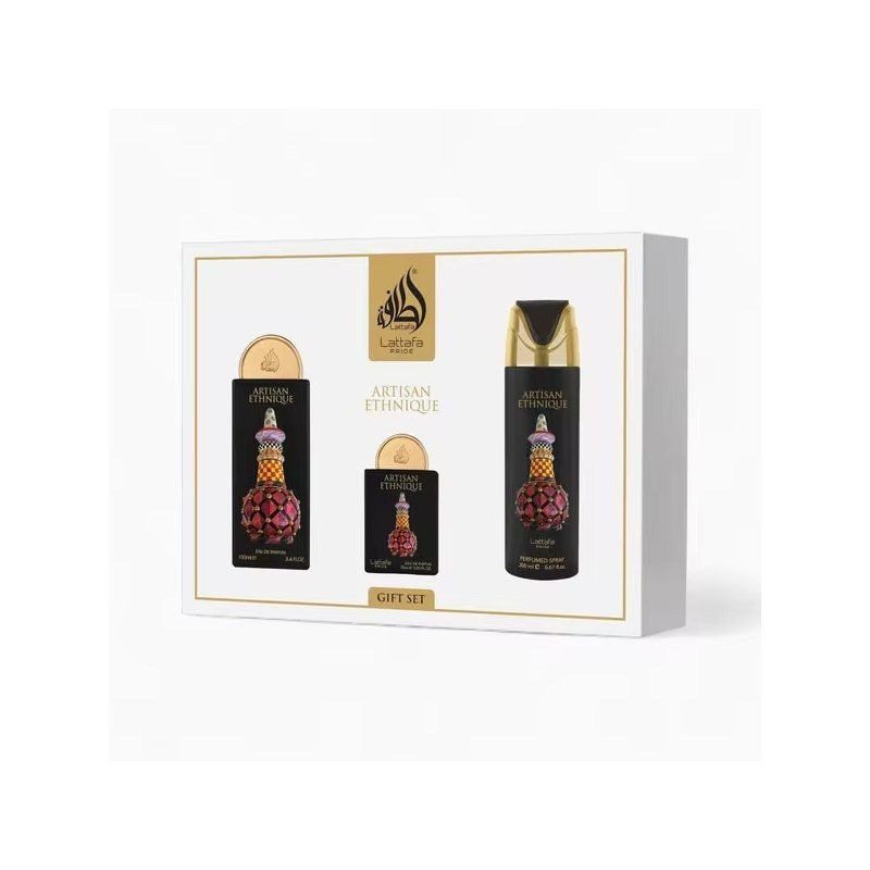 TEMU Lattafa Pride Artisan Ethnique Set de Regalo Perfume Unisex 100ml Eau de Parfum Original Pack Larga Duración Miniatura