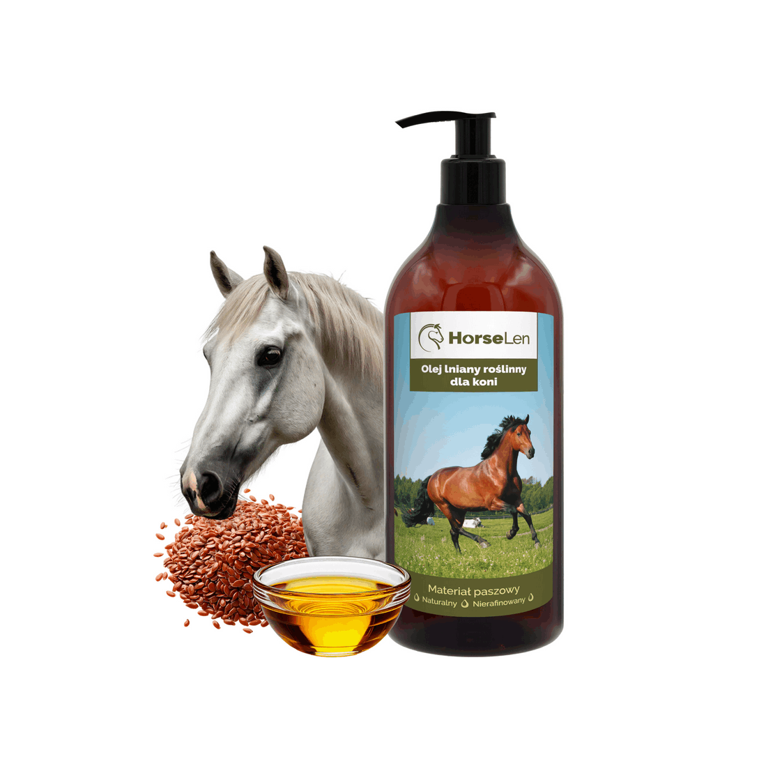 Image of Oil For Horses 1l – Natural Unrefined, Cold-pressed Feed Oil, Source Of -3, Supports Condition, Coat, And Overall Well-being Of Sport And Horses