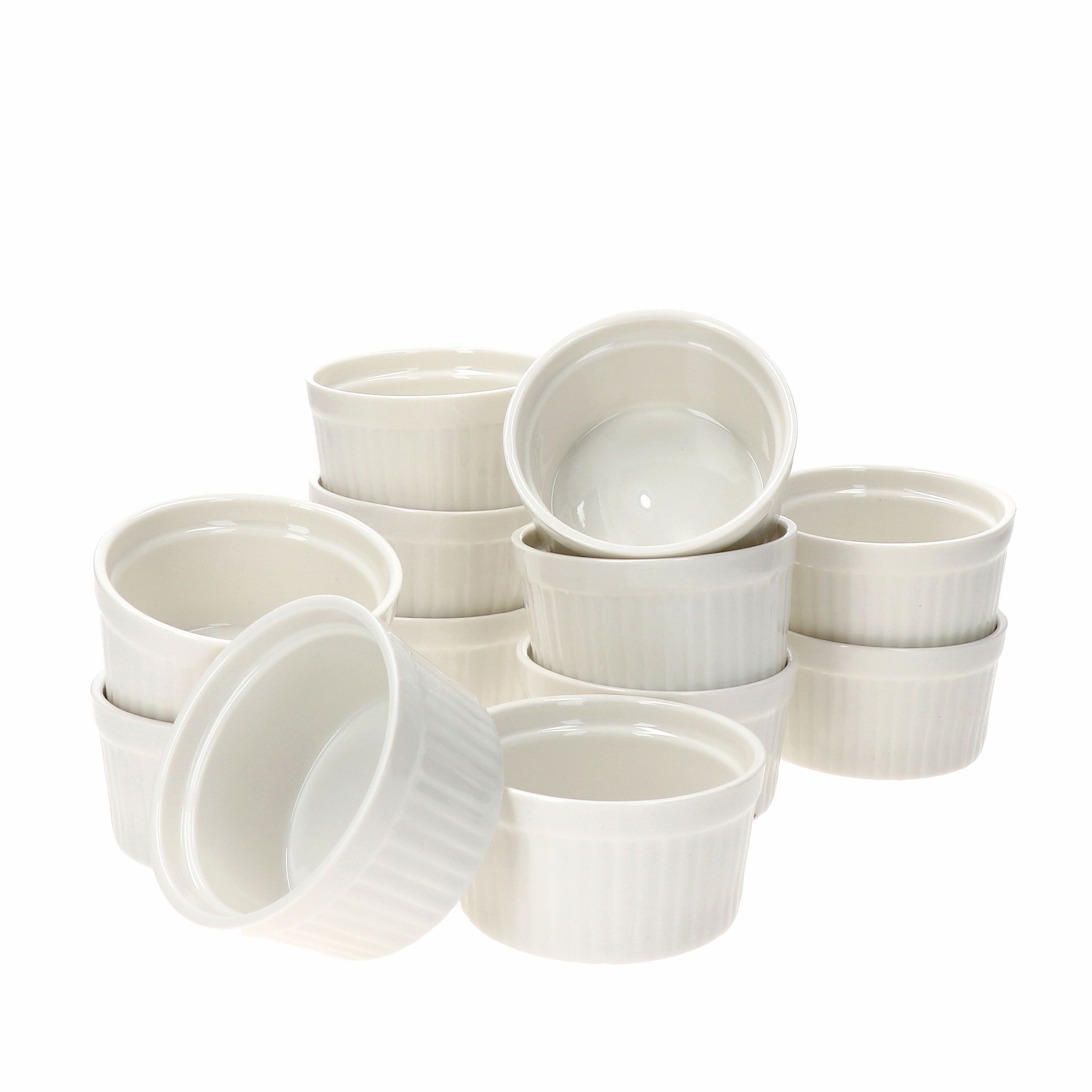 Image of 12pcs Set Creme Brulee Dish 9x5cm White - 24302126