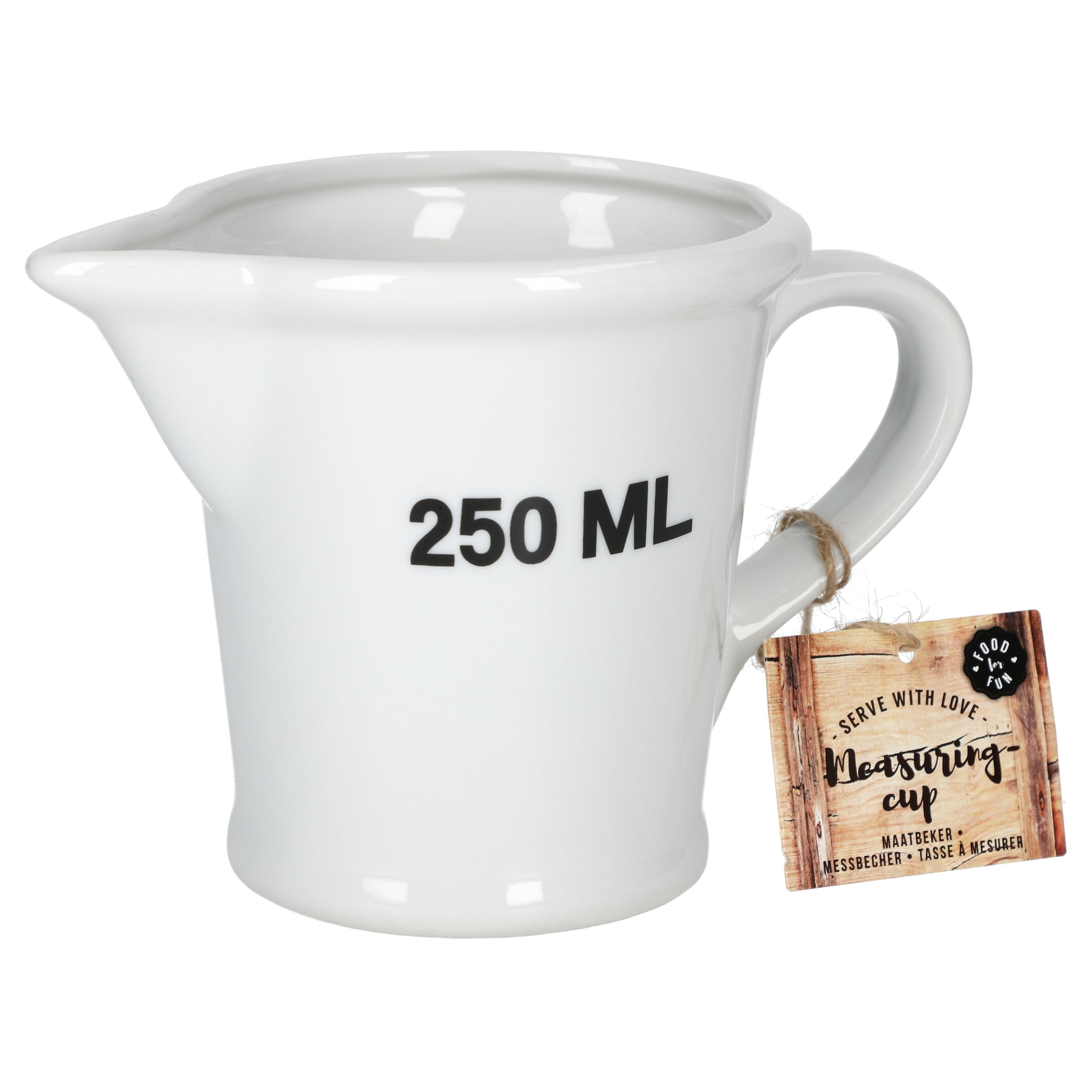 Measuring Cups 250ml White Porcelain - 24300961