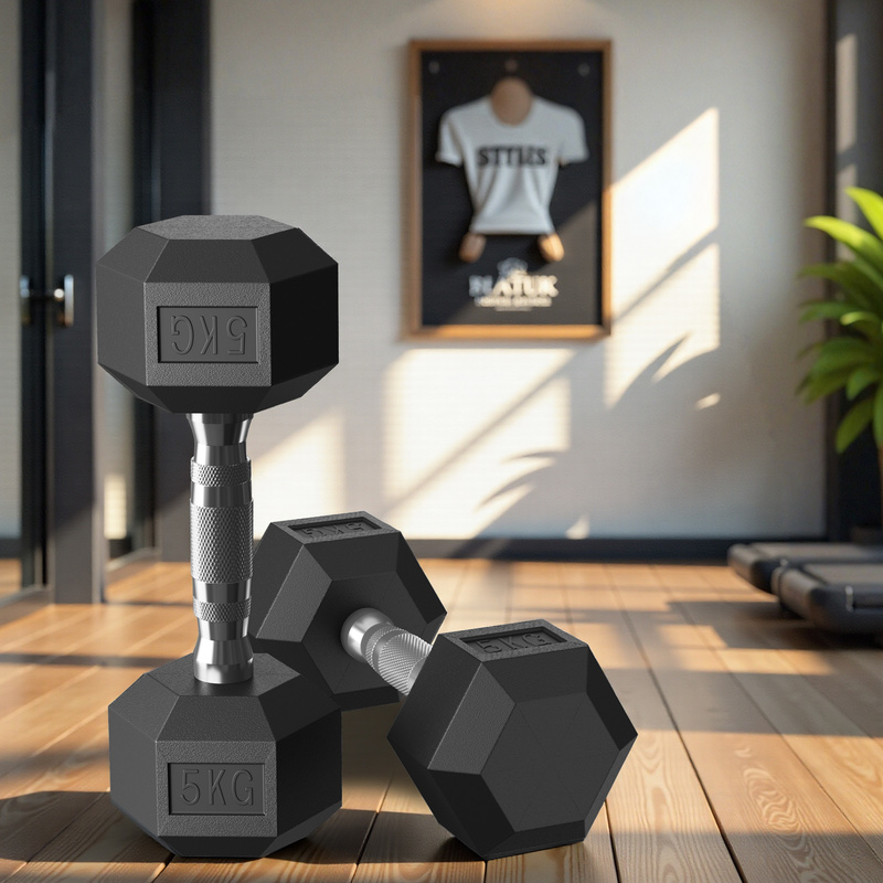 TEMU Mancuernas hexagonales, un juego de 2, adecuadas para entrenamientos en casa o en el gimnasio, entrenamiento de y levantamiento de pesas, color
