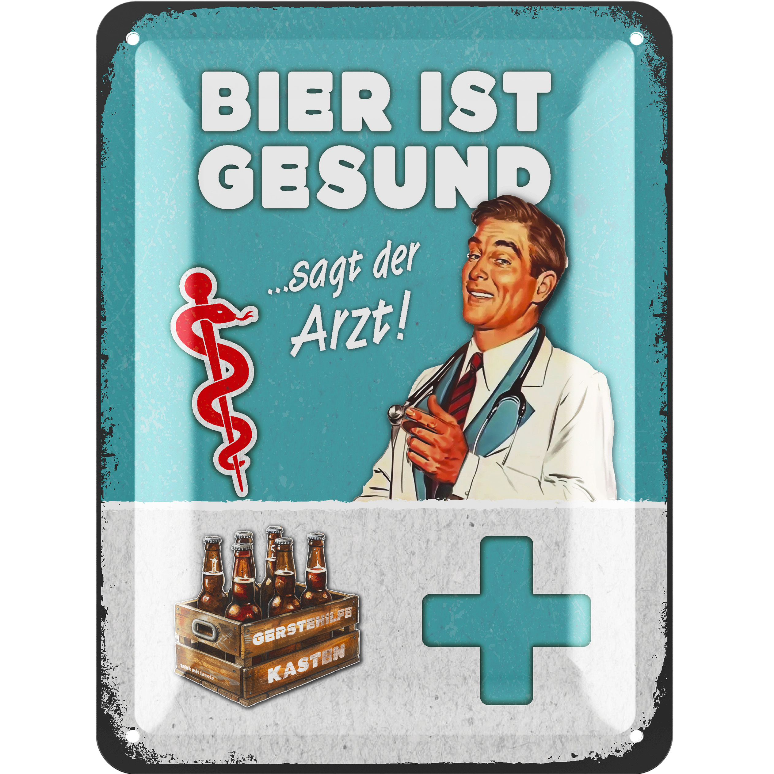 Image of Retro Tin Beer Sign - Funny Signs With Quotes, Bar Decor For Party , Pub Bar Decor For , Gift Idea For Dad On Father's Day, Vintage Metal Sign 15x20cm Classic Edition