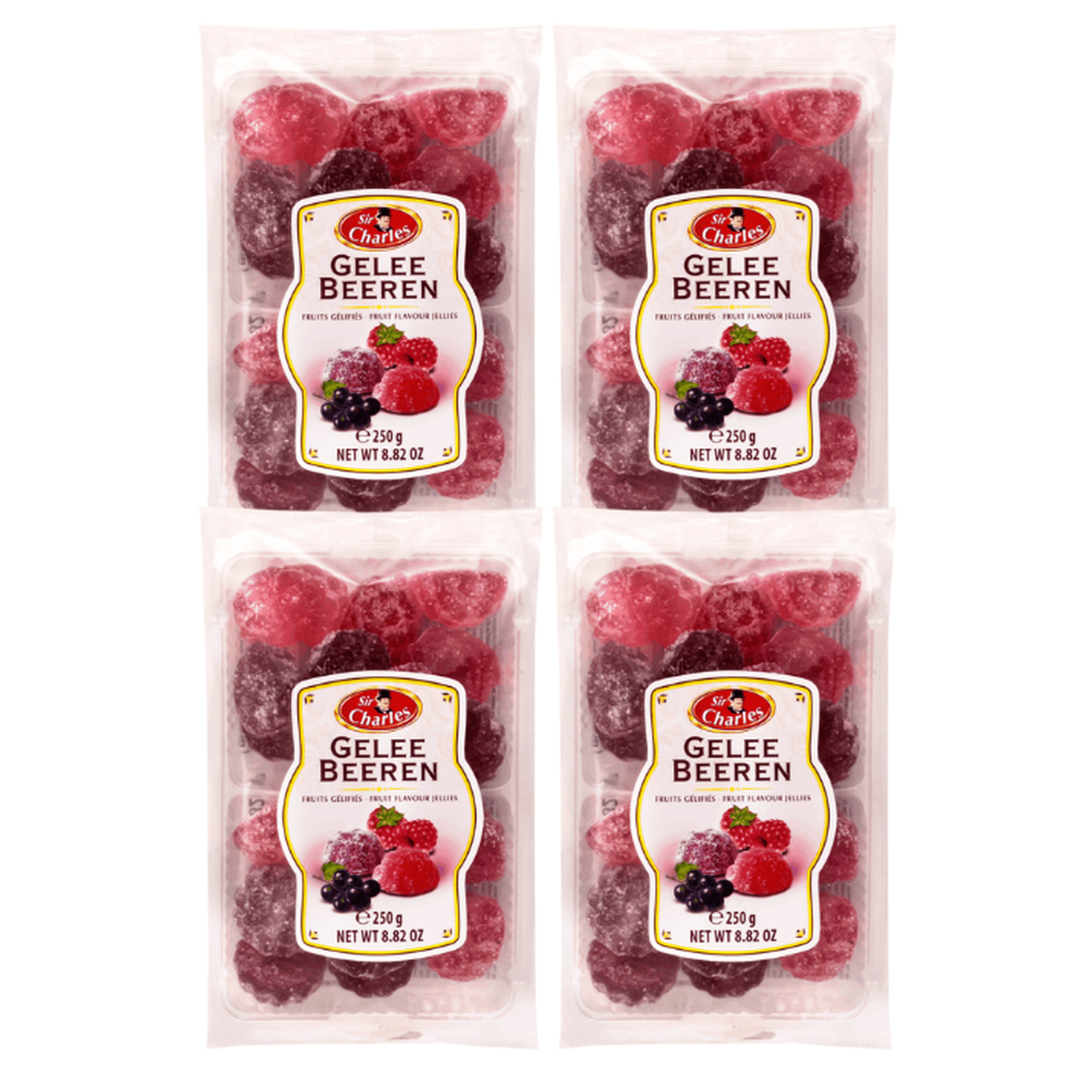 Sir Charles Jelly Berries – Sweetened Fruit Jelly With Berry Flavor | 4 X 250 G