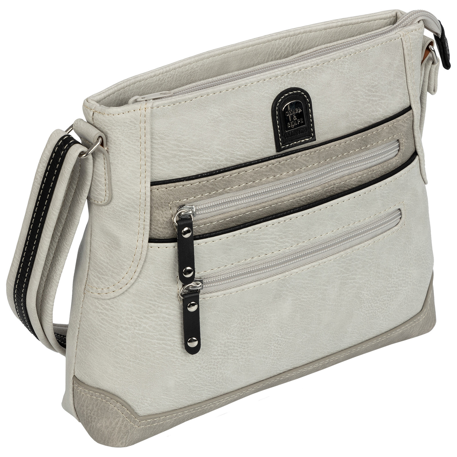 Women' Handbag Shoulder Bag Sling Bag Crossbody Bag Leather Look Light Grey-grey