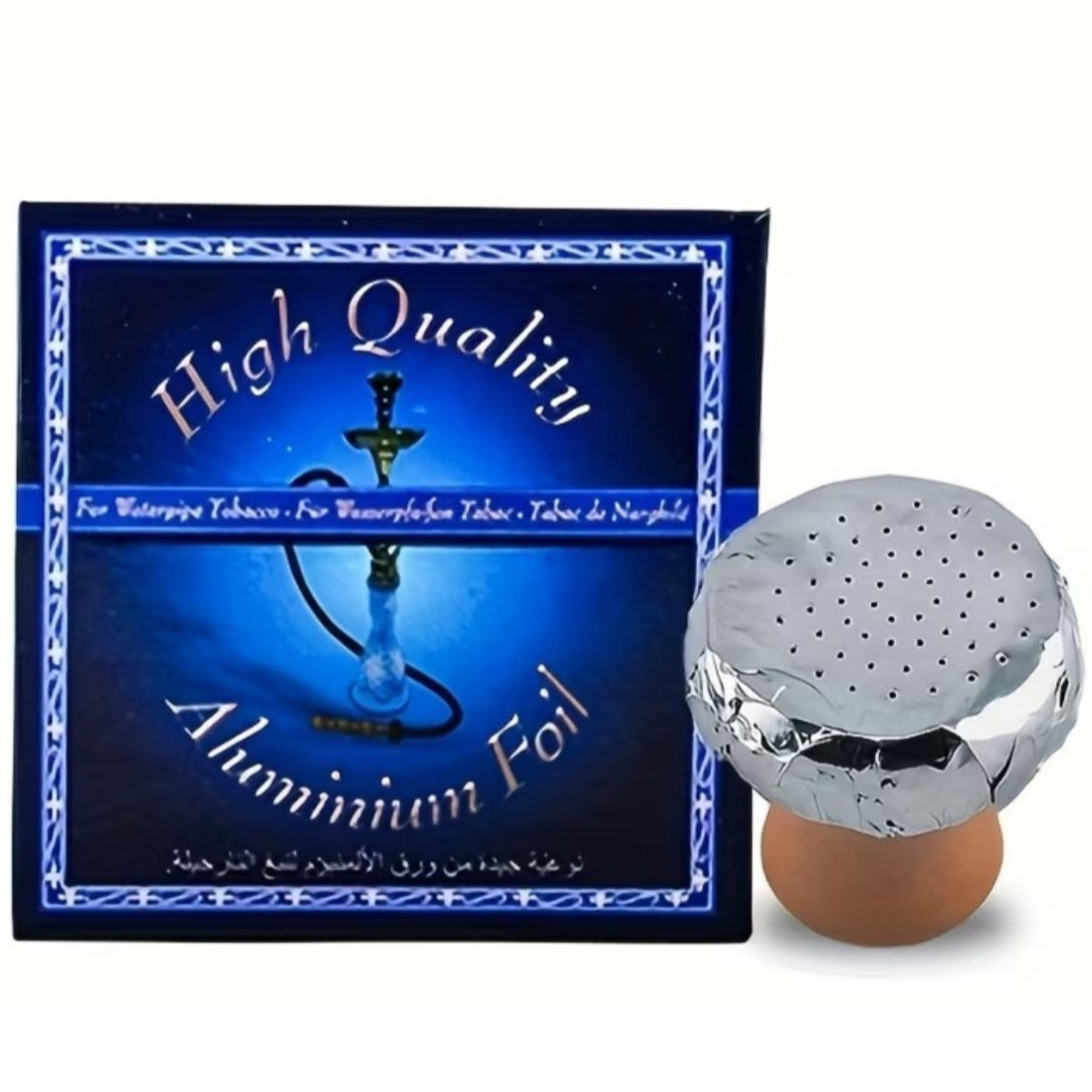 TEMU 100 Feuilles d'aluminium perforée ronde Spécial Shisha Feuille d'aluminium Shisha Papier d'aluminium Shisha Adapté aux bars, restaurants et
