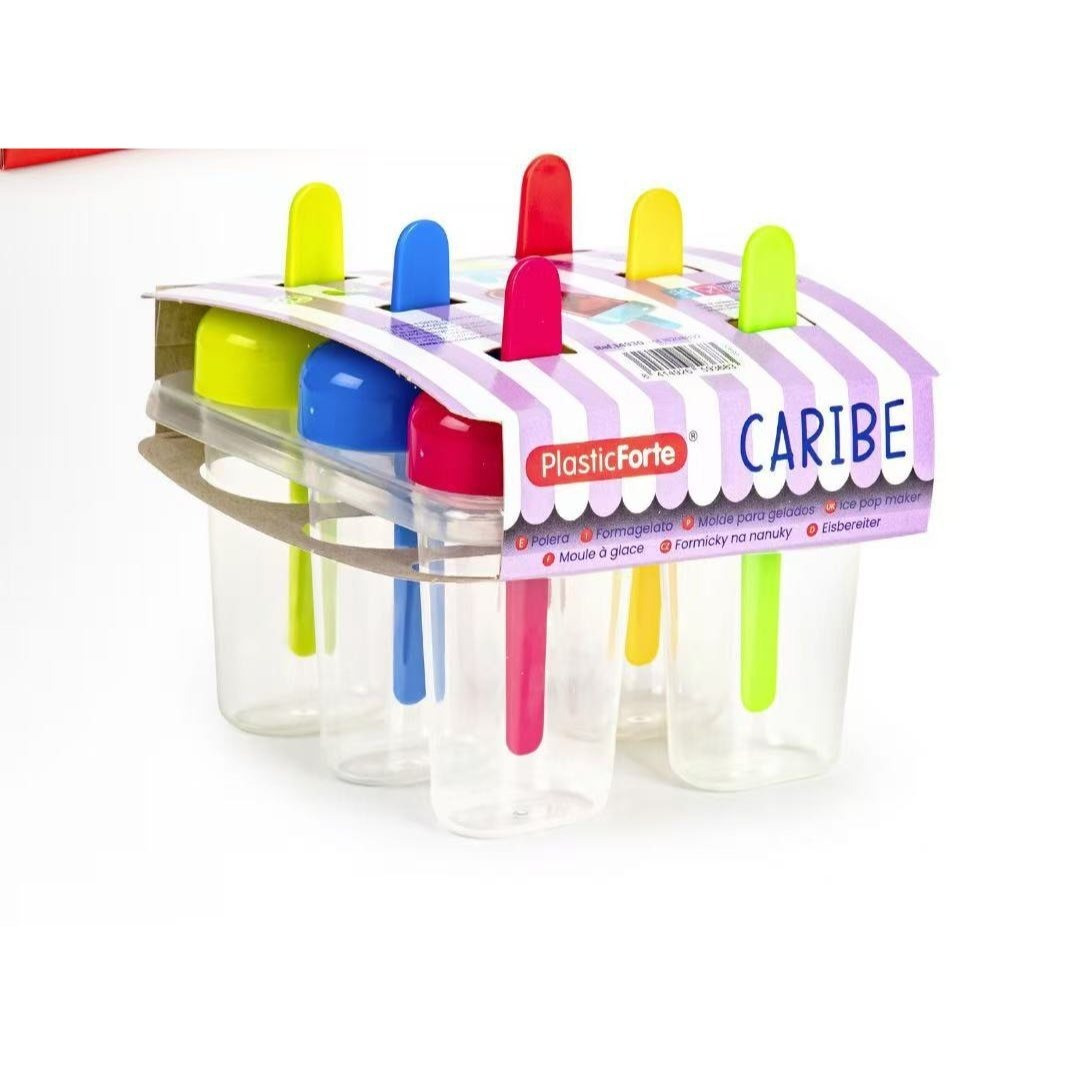 TEMU PLASTICFORTE Polera molde para heladas plástico, ideal para preparar polos caseros de forma fácil y . en plástico resistente y libre de BPA,