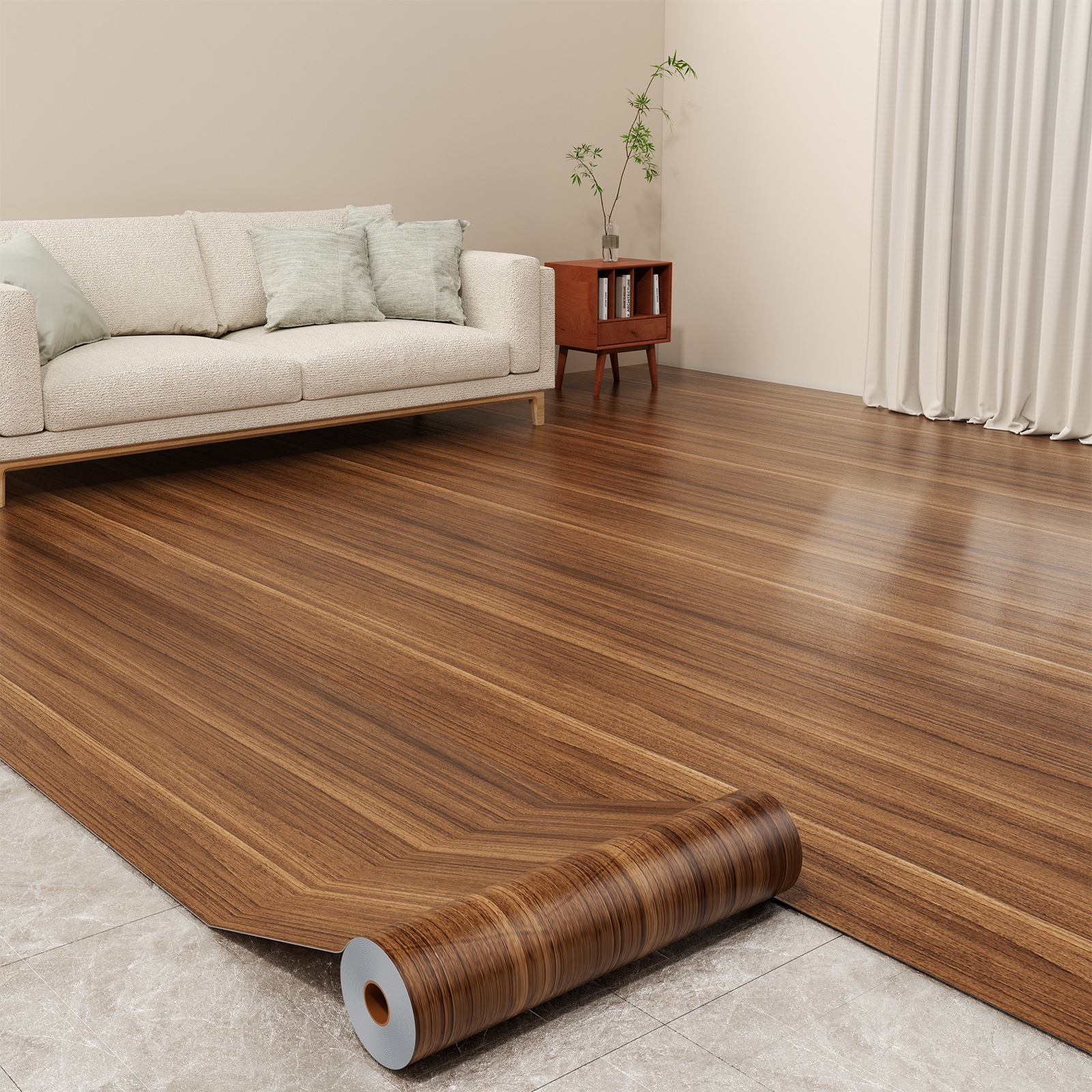 1   tiles self   realistic wood grain non slip   surface diy peel and stick flooring removable no residue moisture   stable durable vinyl planks for kitchen bedroom rv 40 300cm