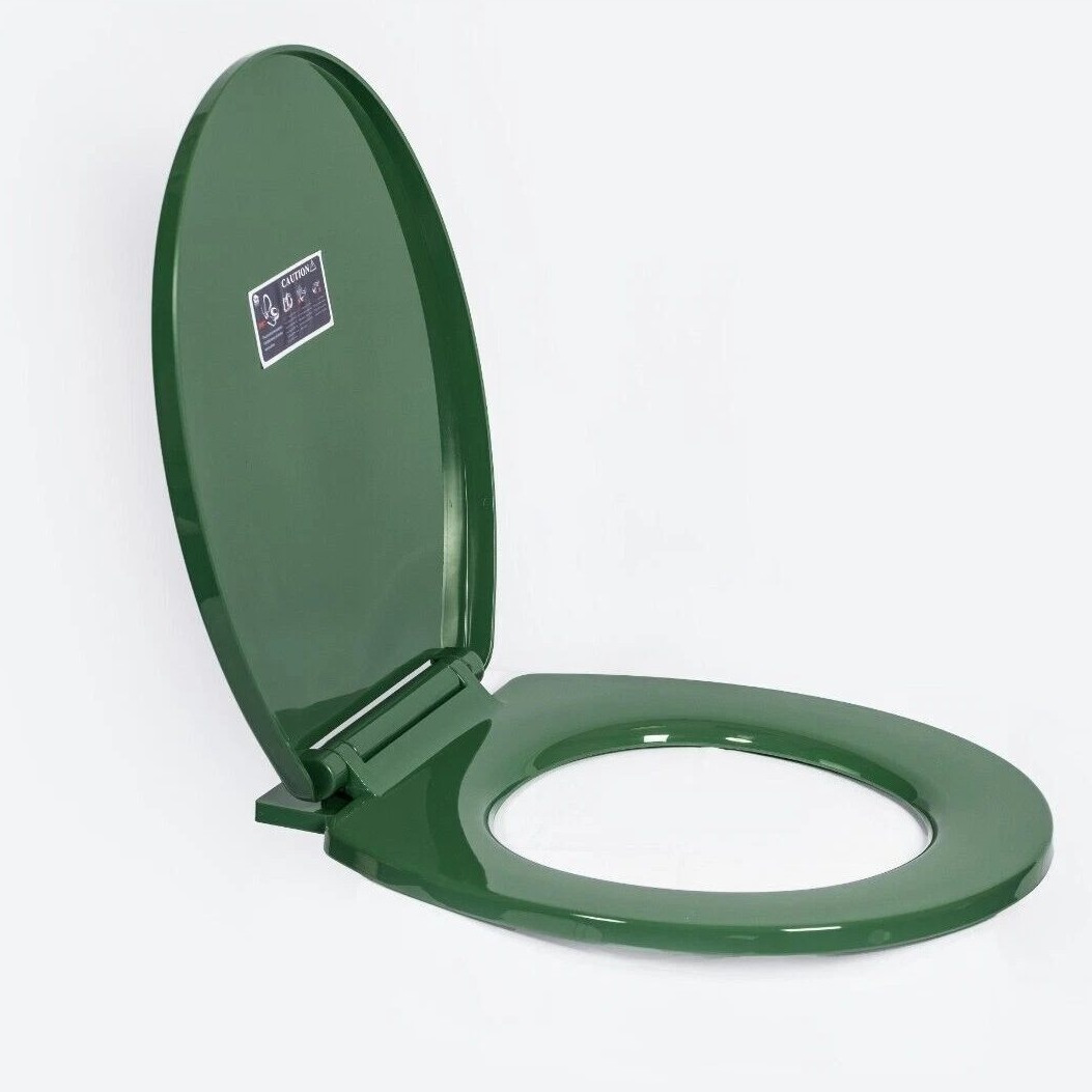 TEMU Toilet Seat With Soft Close And Quick Release Hinge Feature – Durable, Oval Shape, With Top Fixing, Anti-slam Shape Easy Clean Toilet Seat