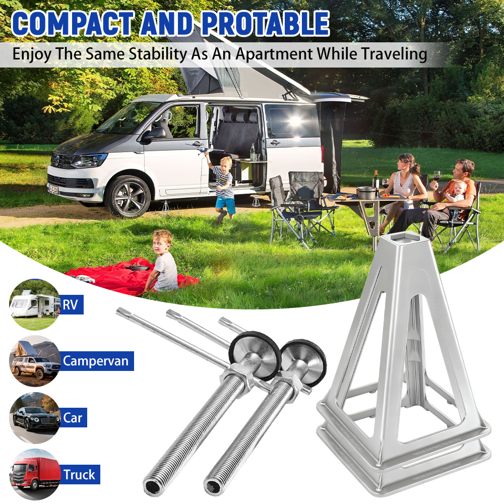 Heavy-Duty Aluminium Caravan Stabilizer Jacks - 2pcs