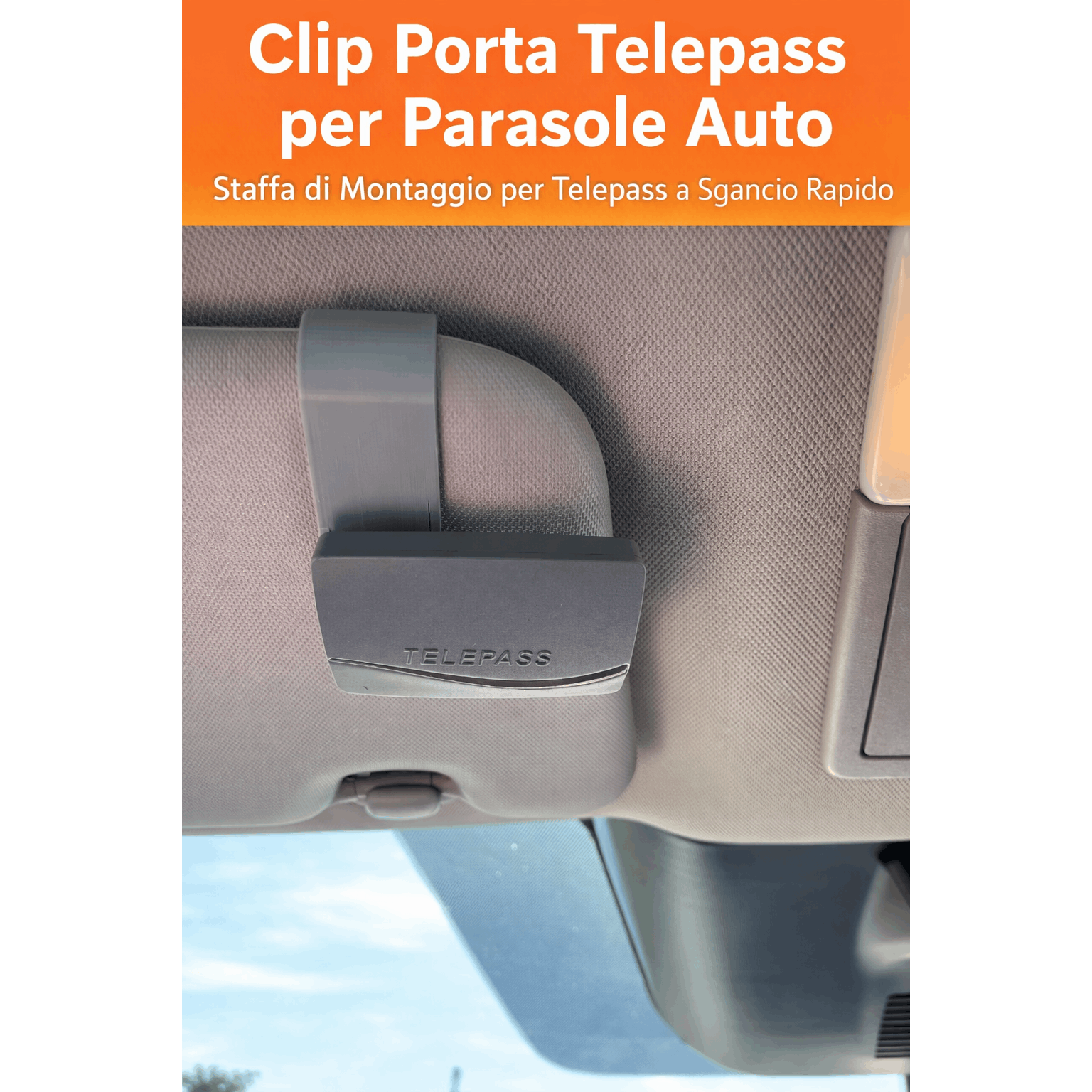 TEMU Clip Porta per Parasole Auto �� Supporto Universale a Incastro, Senza Colla