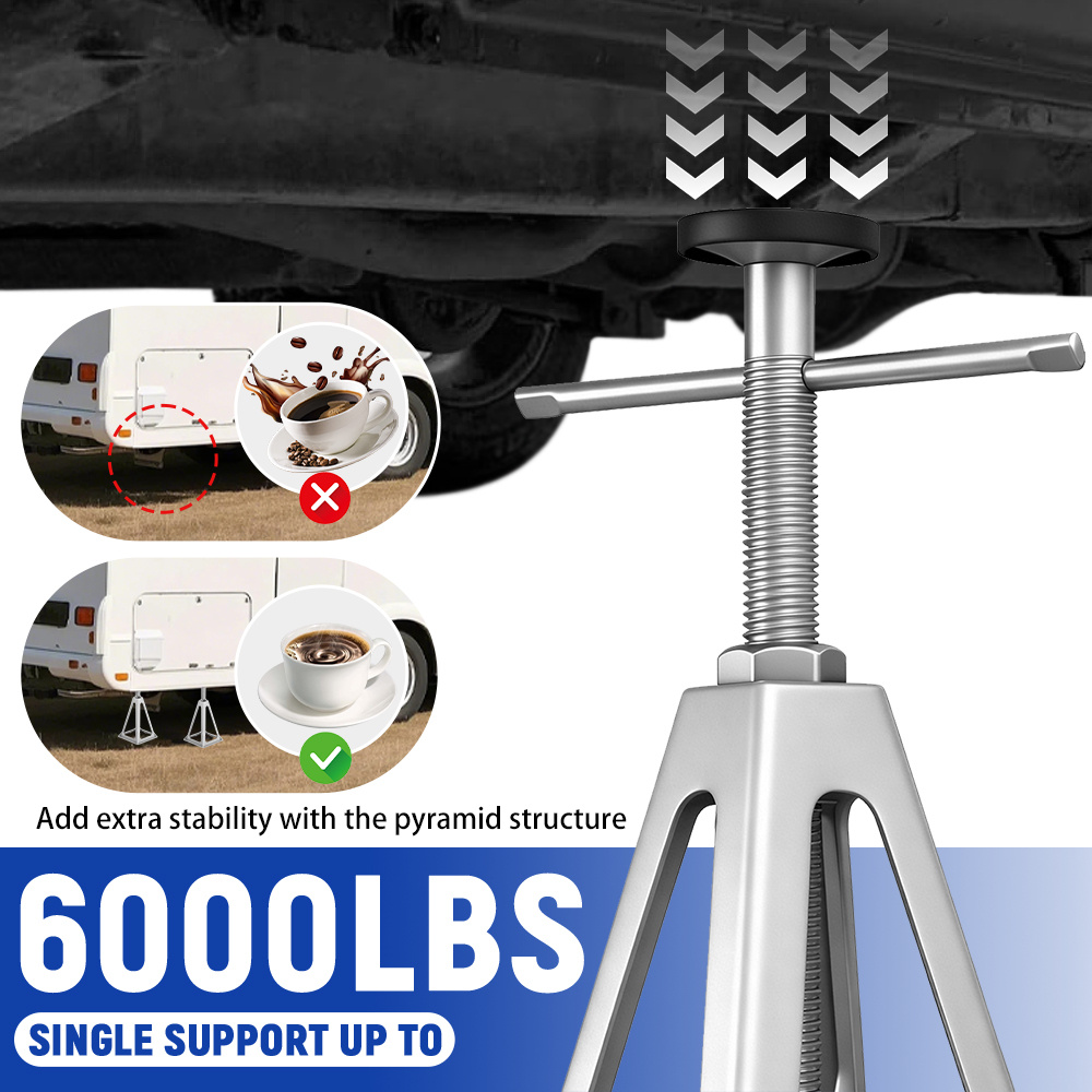 Heavy-Duty Aluminium Caravan Stabilizer Jacks - 2pcs