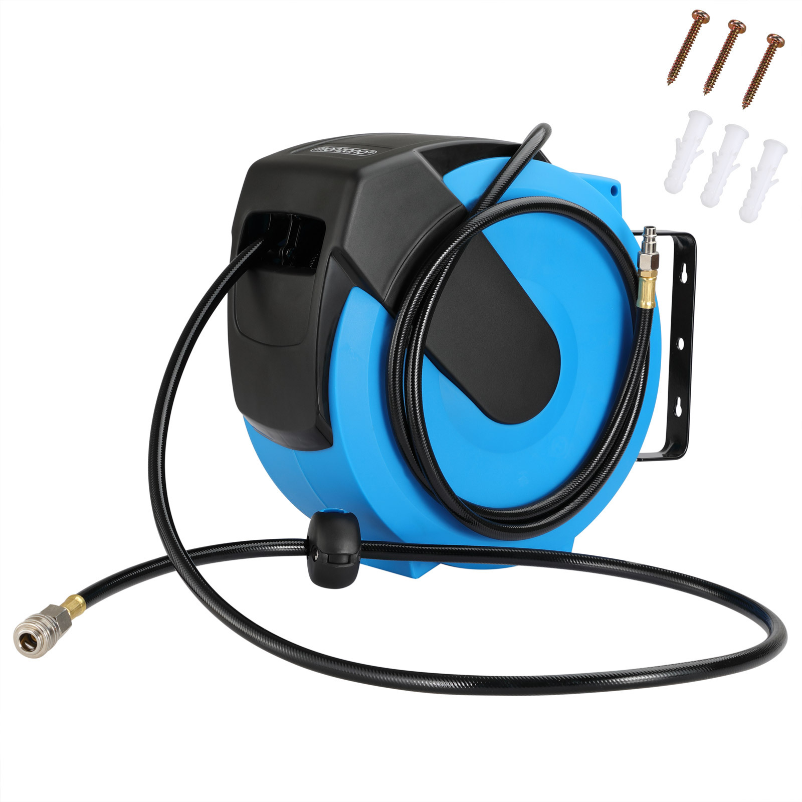 Image of Monzana® Air Hose Reel 20m+2m Automatic 1/4' Connection 17 Bar Ø12mm Automatic Hose Air Hose Wall Mount