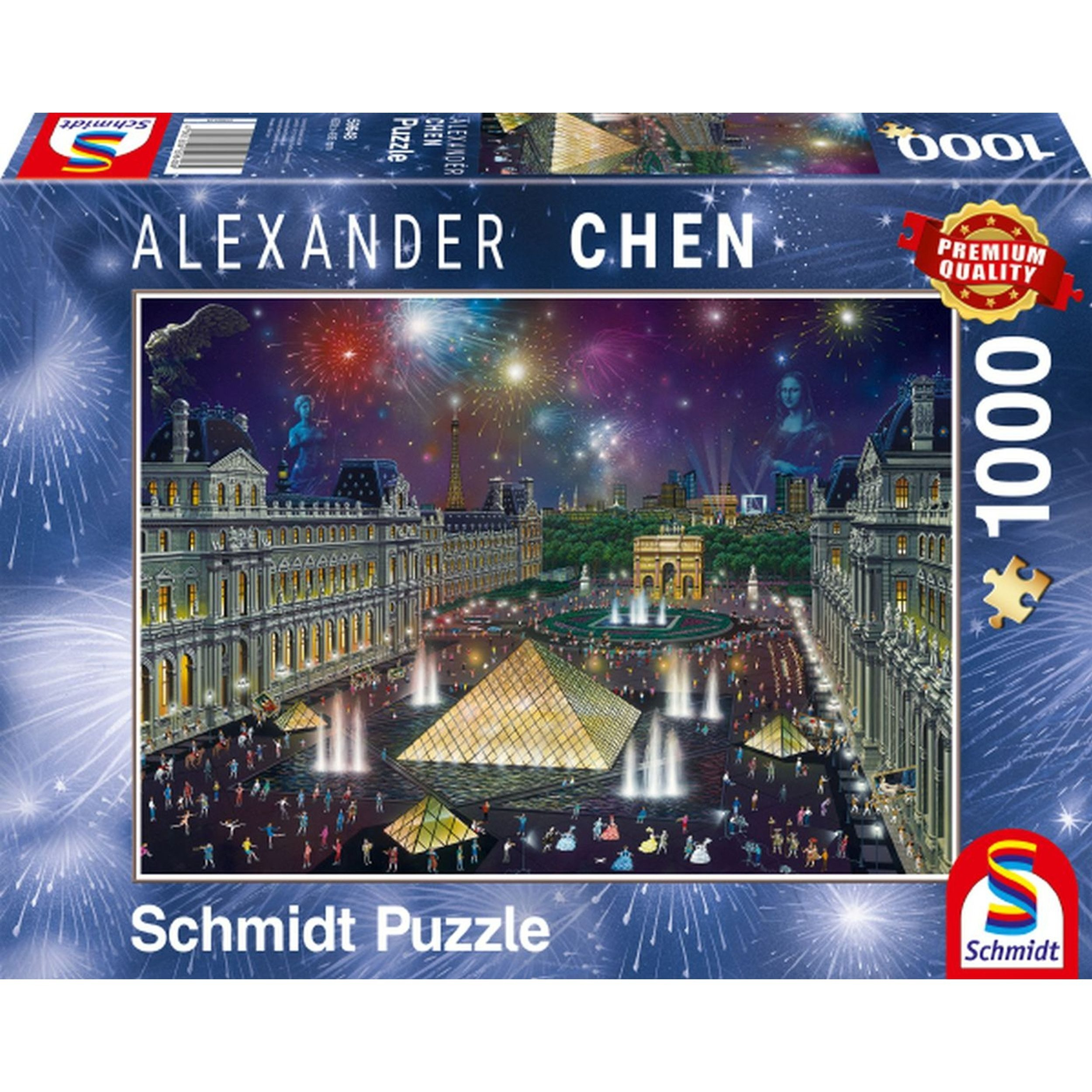 Puzzle Fireworks At The Louvre, Alexander 1000pcs