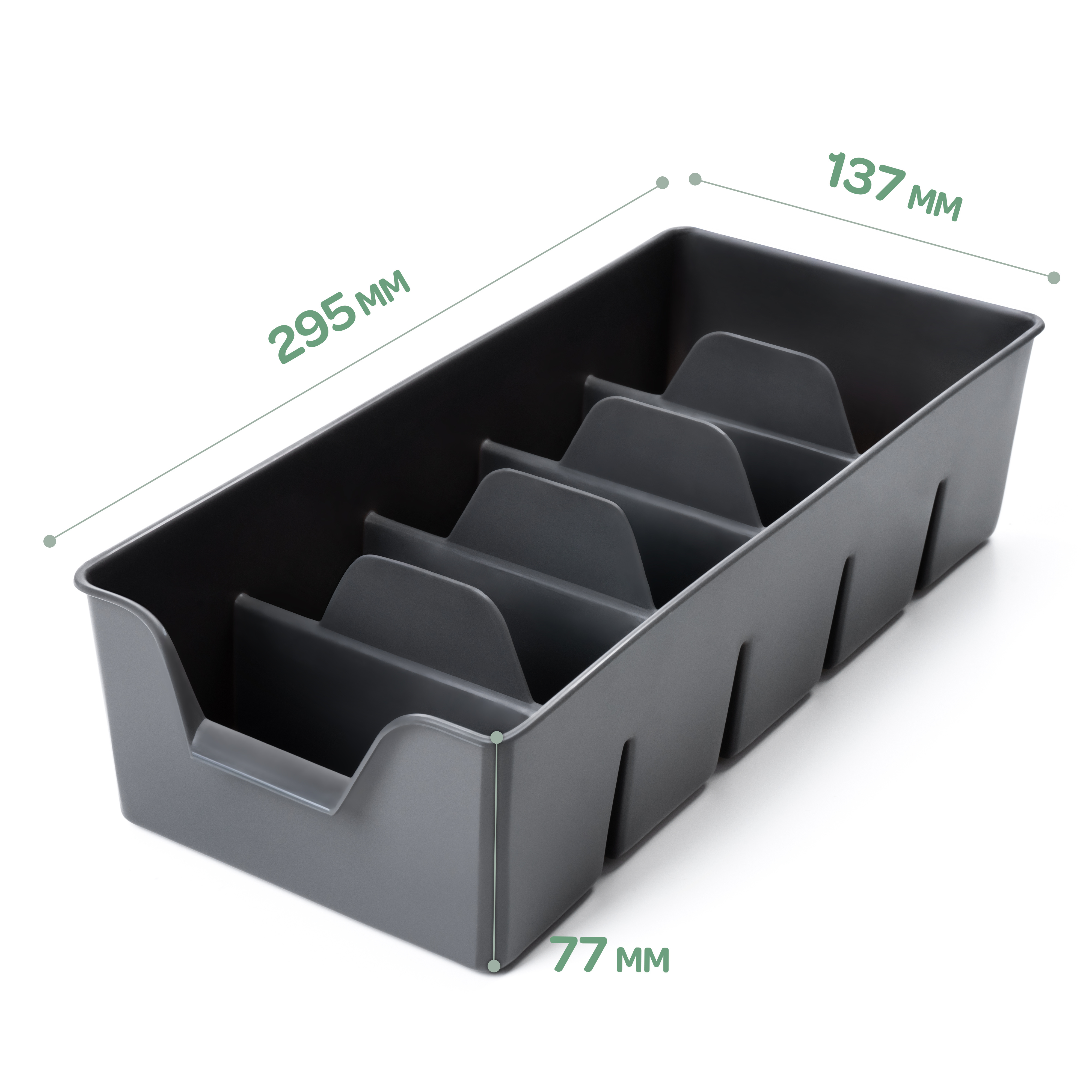 Image of Spice Organizer For Cabinet – , Stackable Spice Storage Made Of High-quality Plastic, Durable & Easy To Clean, Space-saving For Kitchen & Pantry, In Transparent, Grey & Green