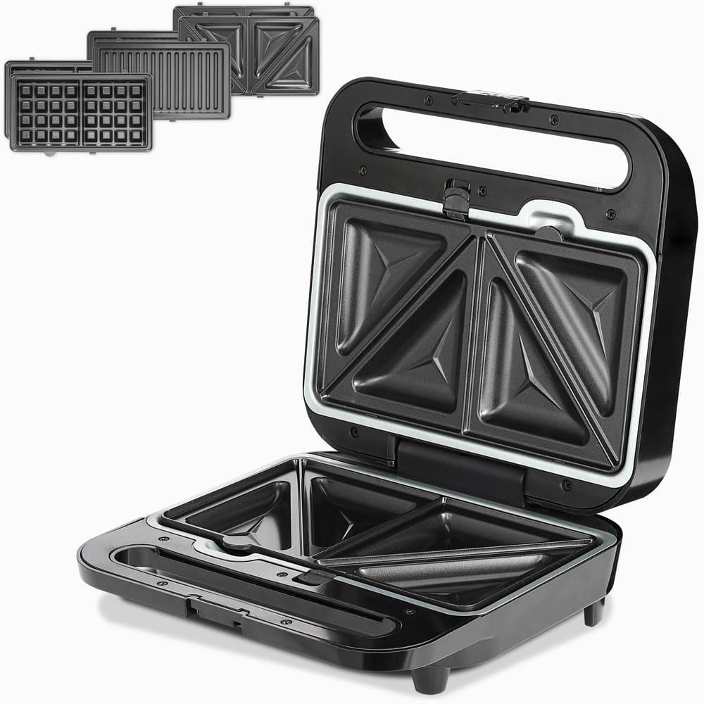 E-shop MONZANA® Kontaktgrill 3 in 1 XXL Antihaftbeschichtung Sicherheitsverschluss Waffeleisen Elektrogrill Tischgrill Sandwich Maker Panini Toaster
