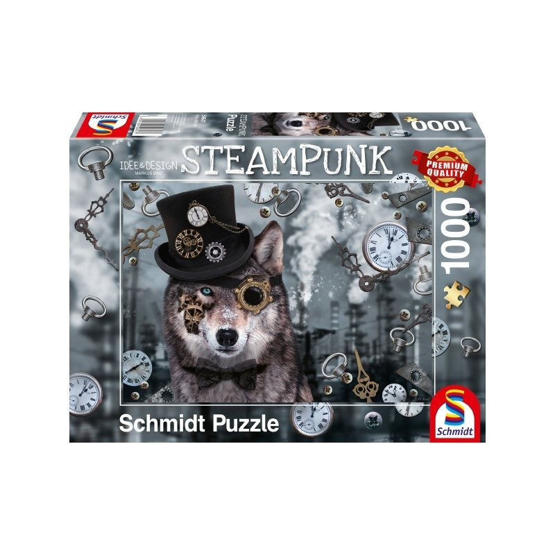 Puzzle Steampunk Wolf 1000t