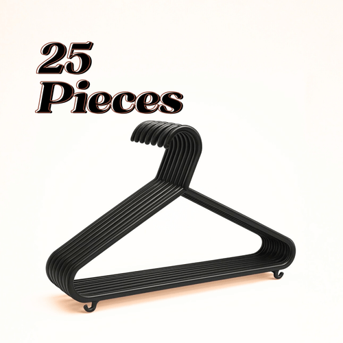 durable adult plastic hangers thick black clothes hangers with hooks space saving design