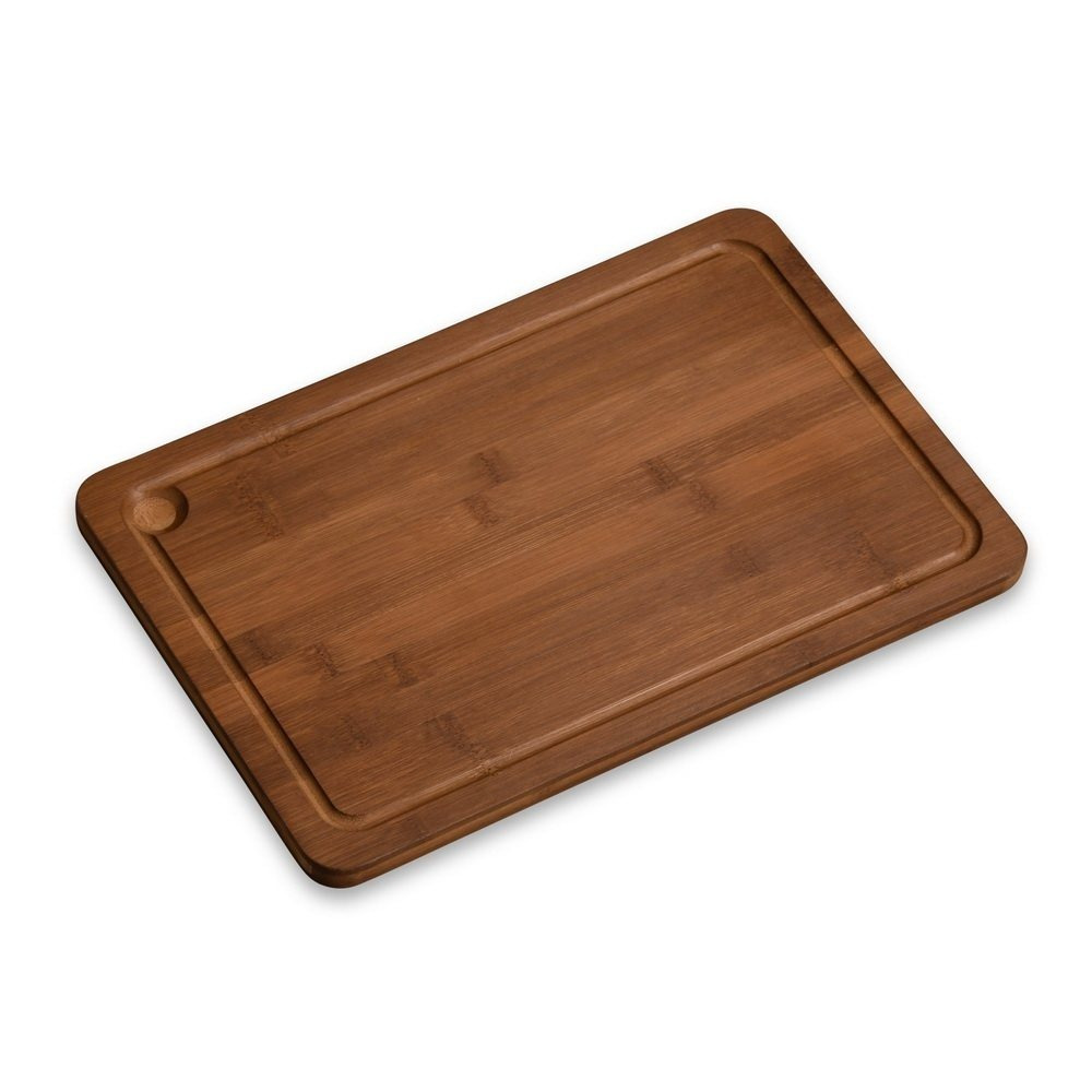 Kesper Bamboo Cutting And Serving Board, 38 X 25 X 1.6 Cm, With Juice , Knife-friendly Cutting Mat, Buffet Board For Serving, Decorating, Cutting, And More