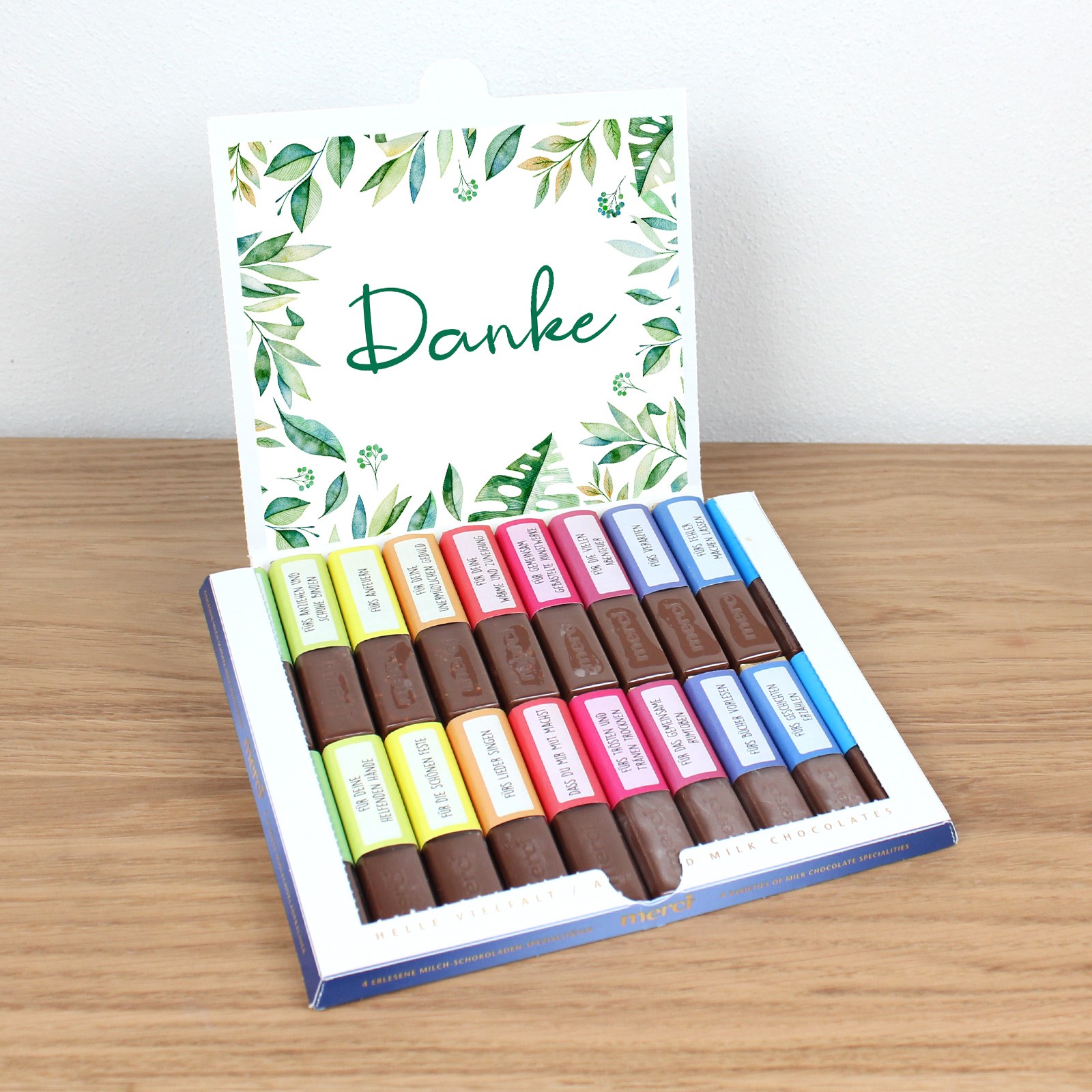 Sticker Set - Thank You Danke Floral Farewell Gift Kindergarten Teacher
