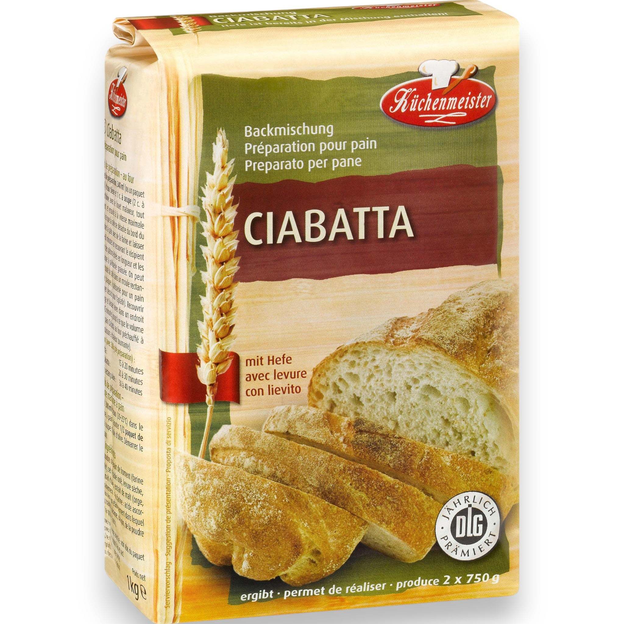 Master Baker Ciabatta Bread Mix With Yeast 1kg