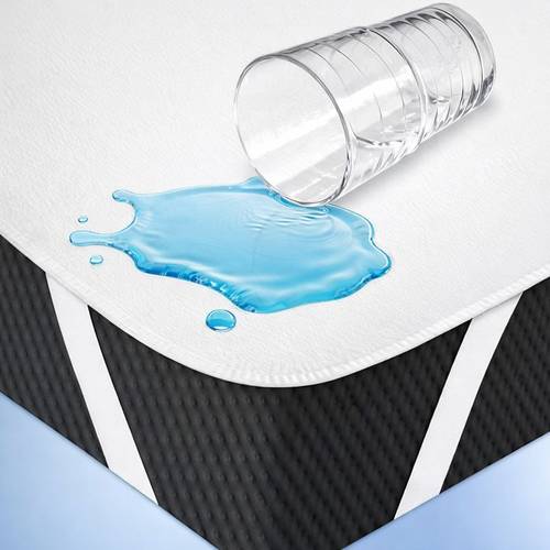 waterproof mattress protector 100 breathable noiseless washable incontinence pad white