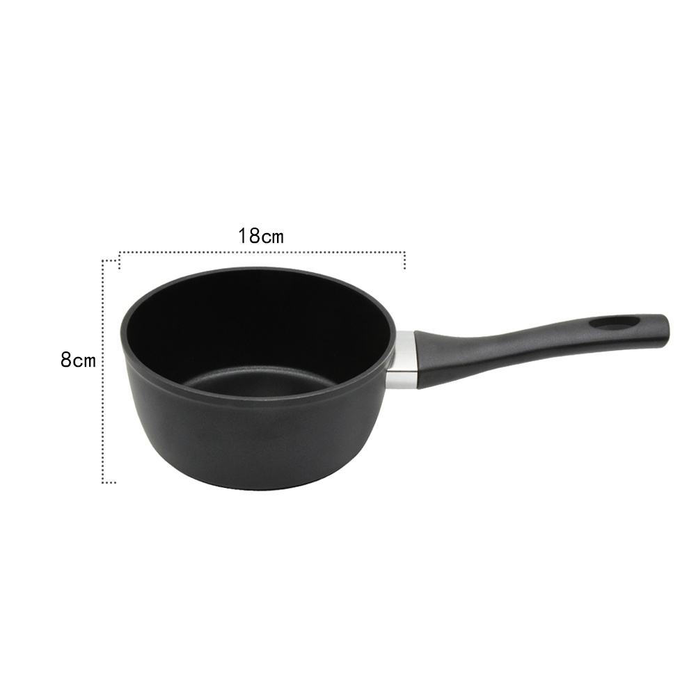 TEMU Ollas de Leche Antiadherentes (16/18 cm) | Ollas Pequeñas para Cocina | Ollas de Aluminio con Mango Resistente al | Utensilios de Cocina